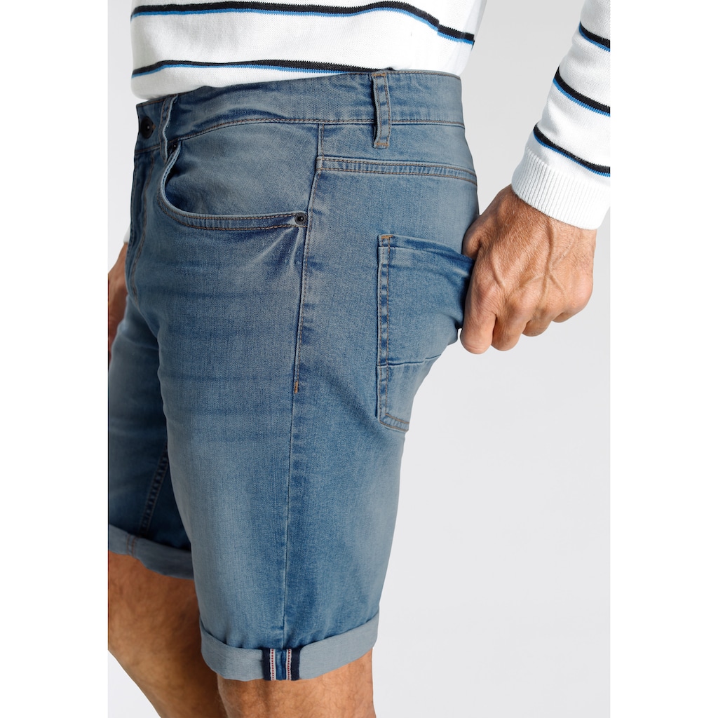 H.I.S Jeansshorts »DEYO«, wassersparende Produktion durch OZON WASH