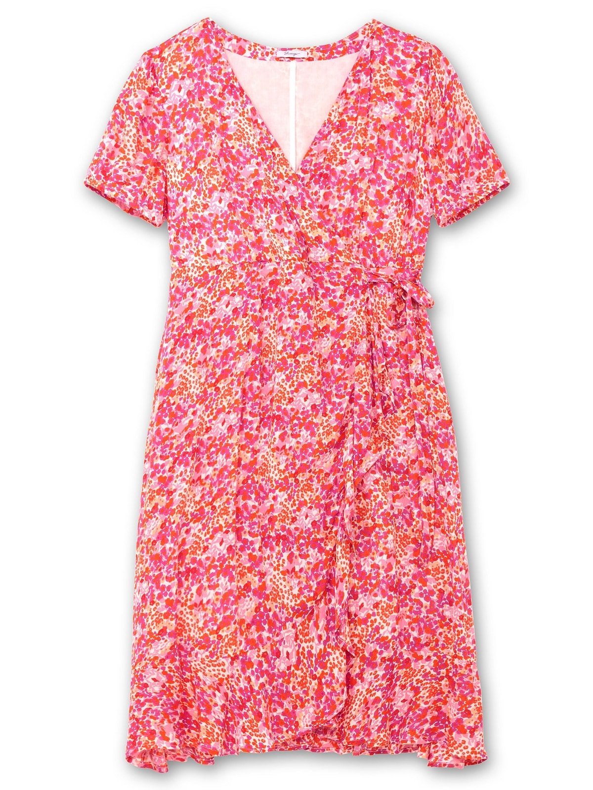 Sheego Sommerkleid »Große Größen«, in Wickeloptik, mit Blümchenprint