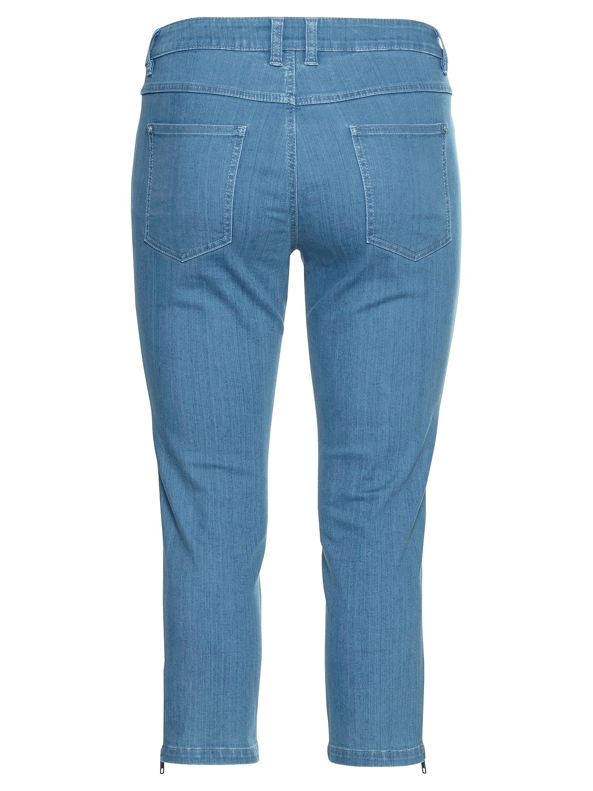 sheego by Joe Browns Zipper Stretch-Jeans Größen«, »Große 7/8-Länge mit für | kaufen in am Saum BAUR