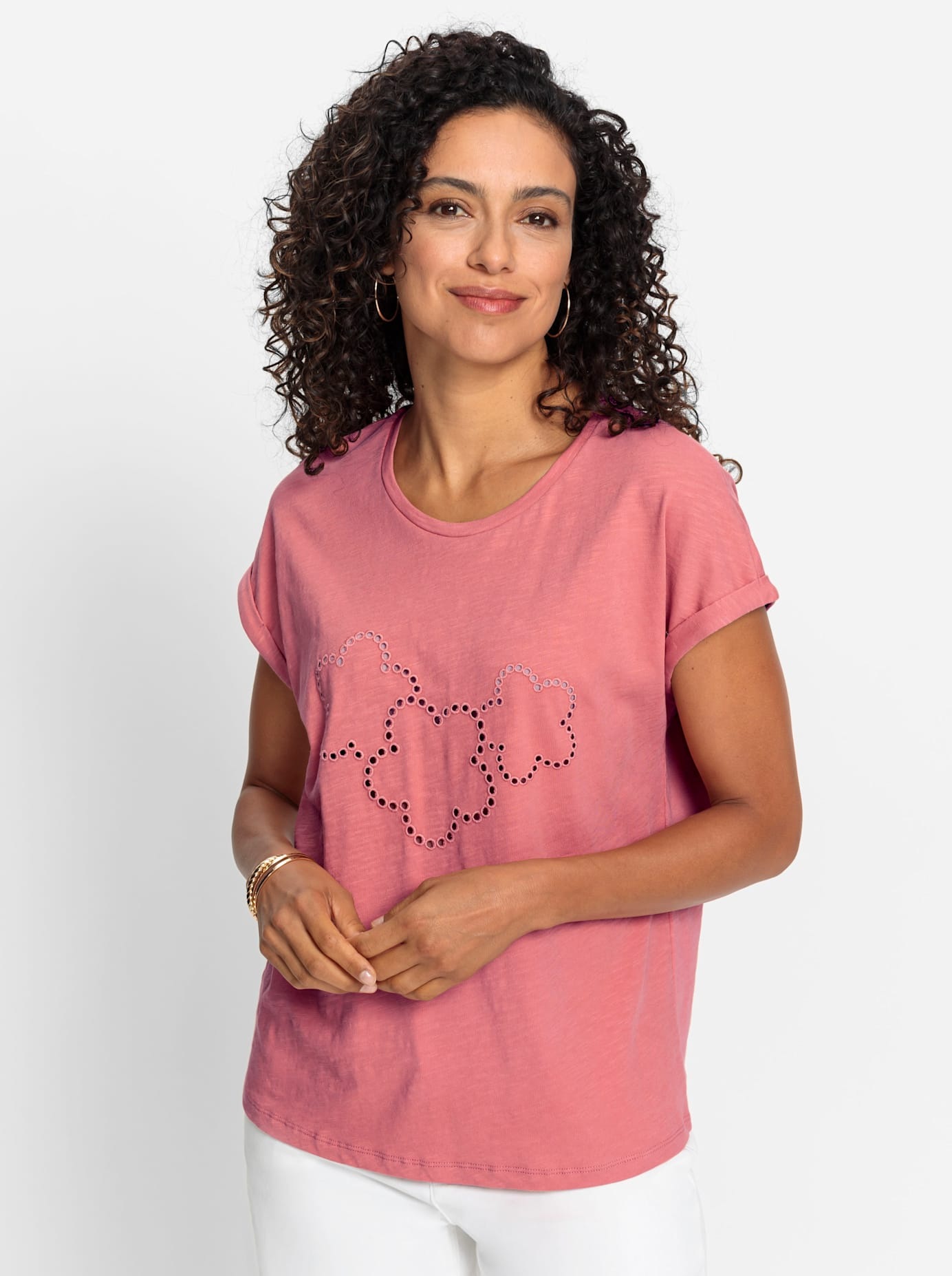 Inspirationen Rundhalsshirt "Rundhals-Shirt" 1 Stk. tlg. günstig online kaufen