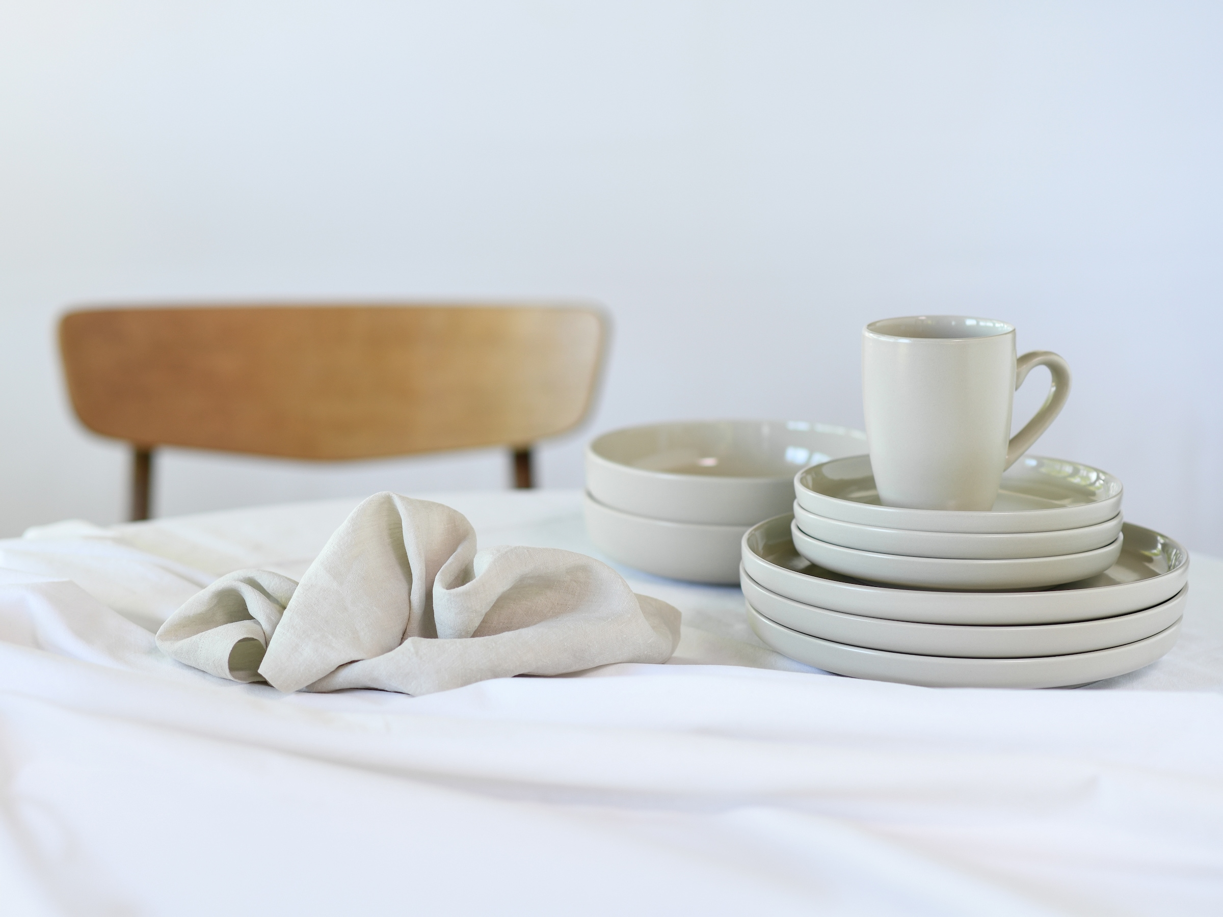 LeGer Home by Lena Gercke Kombiservice »Geschirr-Set, Service Liliane« skandinavische, minimalistische Formensprache, 16 Teile