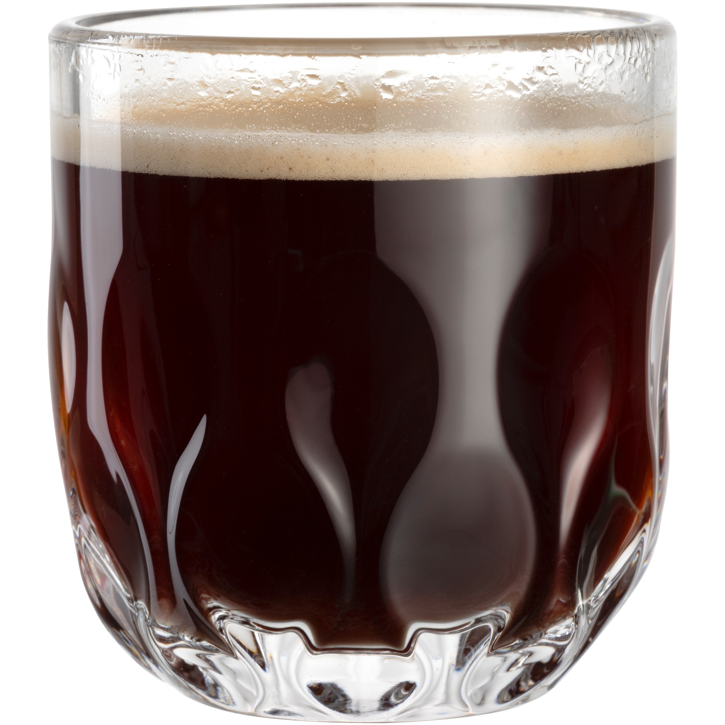 Gläser-Set LEONARDO "Kaffee-Glas GOCCE, 220 ml, 6er-Set", transparent, H:8,2cm Ø:7,6cm, Glas, Trinkgefäße, 3. Variante, mit Tropfenrelief 6
