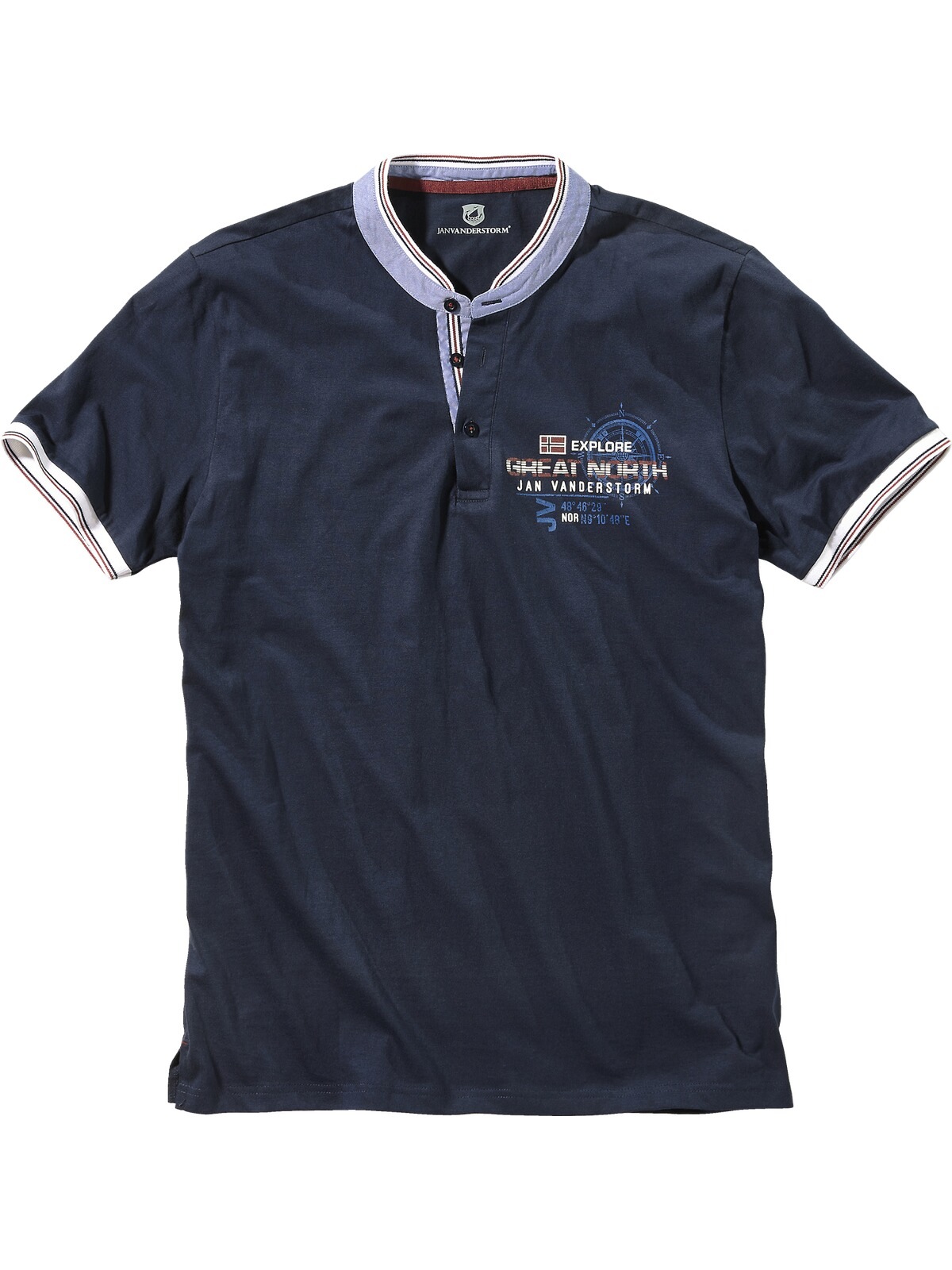 Jan Vanderstorm T-Shirt »T-Shirt EDFINN«, (1 tlg.)