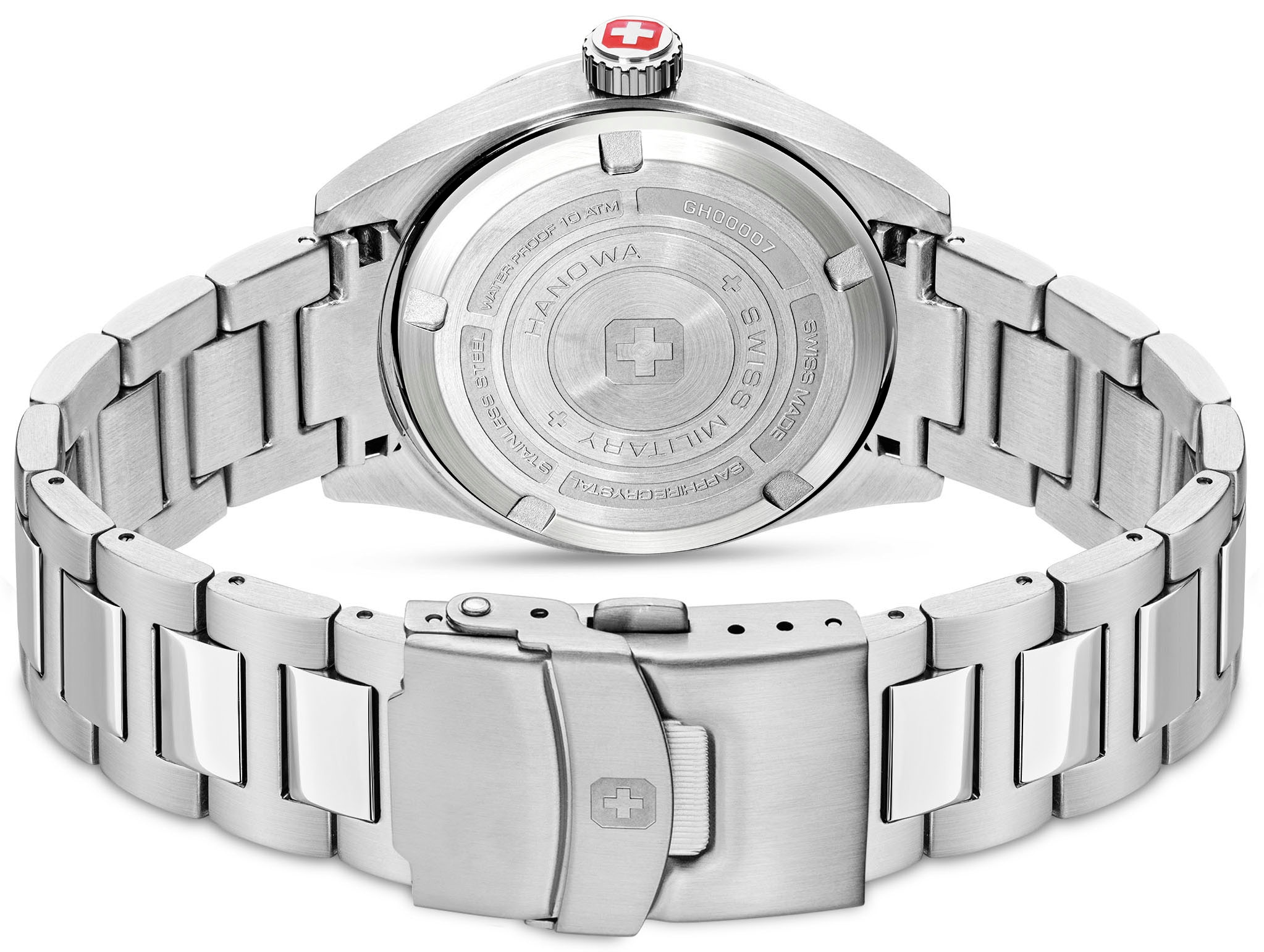 Swiss Military Hanowa Schweizer Uhr »LYNX, SMWGH0000704«, Quarzuhr, Armbanduhr, Herrenuhr, Swiss Made, Datum, Saphirglas, analog
