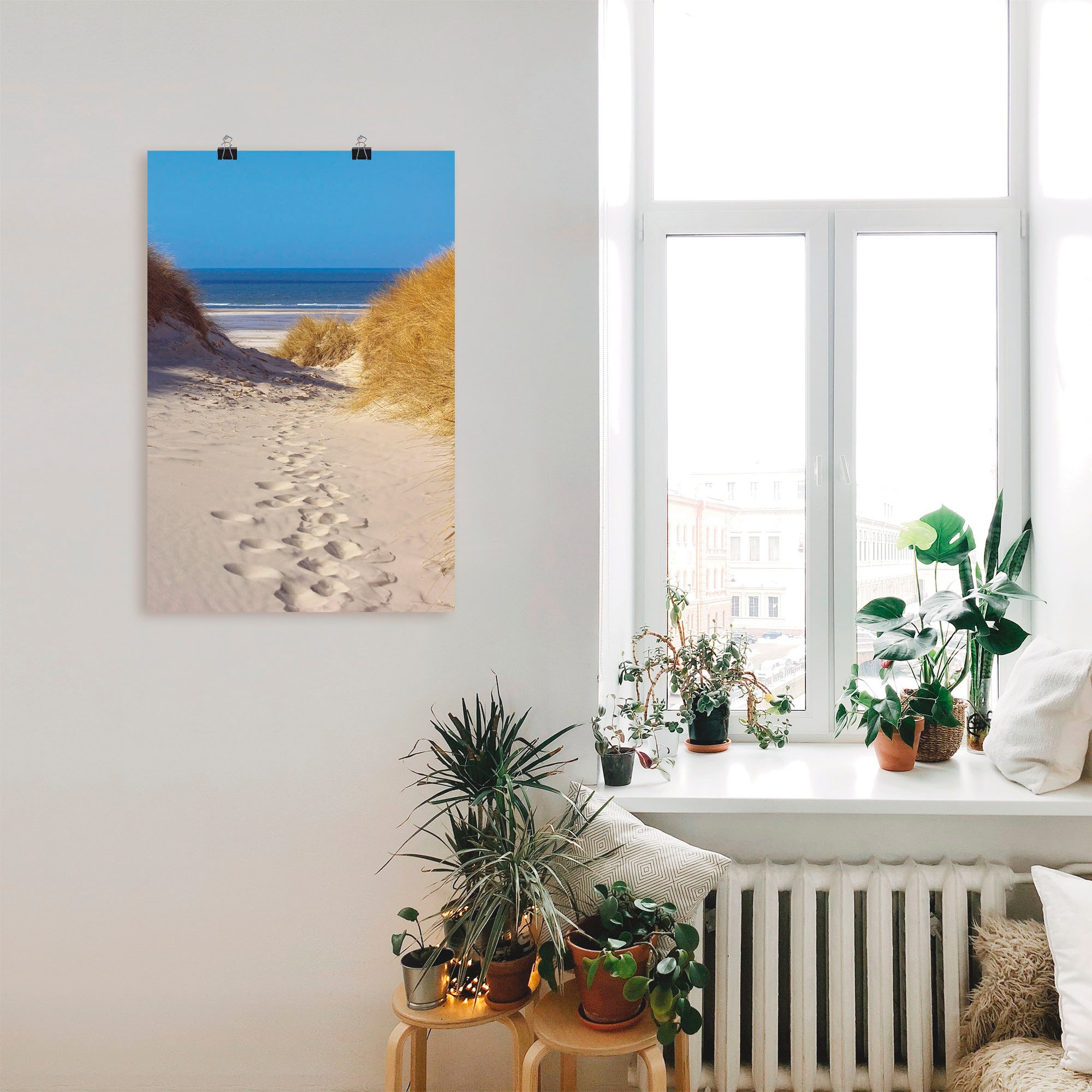 Artland Poster "Weg zum Strand II" Strand 1 Stk. tlg. ohne Rahmen günstig online kaufen