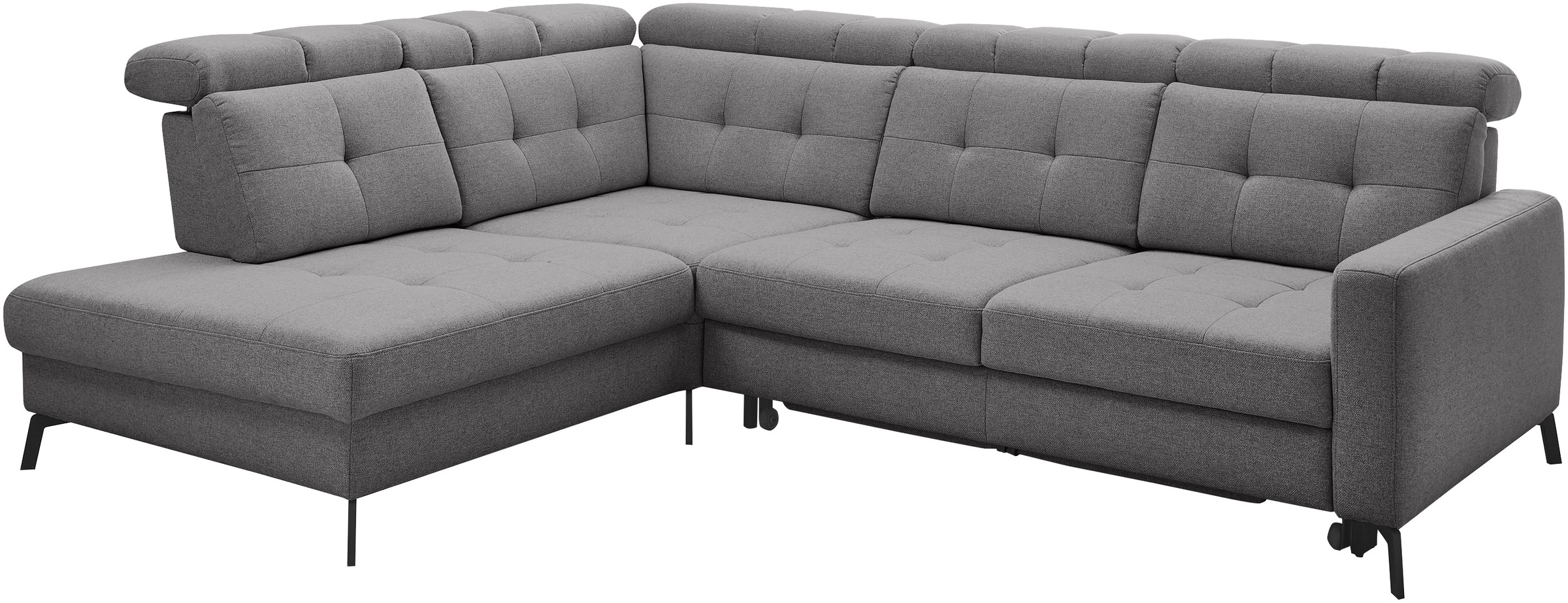Musterring Ecksofa »MR 4615«, mit Kopf- und Rückenverstellung, Metallfuß schwarz, Maße 272 x 214 cm