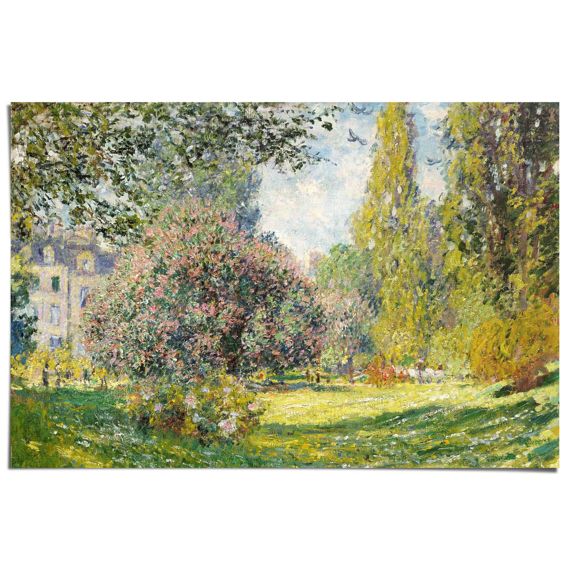 Reinders Poster "Claude Monet - parc Monceau" Wohnzimmer - Paris - Grün - 150 gr. Papier - Künstler - 91,5x61 cm