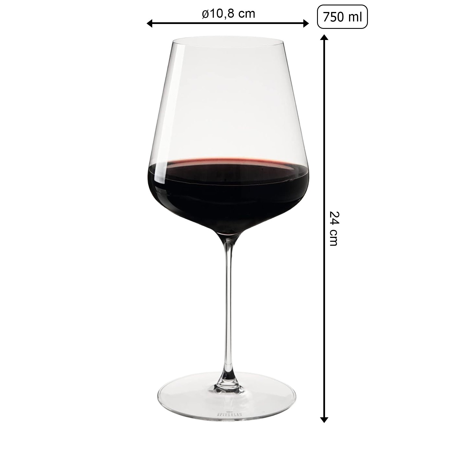 SPIEGELAU Rotweinglas "Bordeauxgläser Definition 750 ml 6er Set transparent" Spülmaschinengeeignet