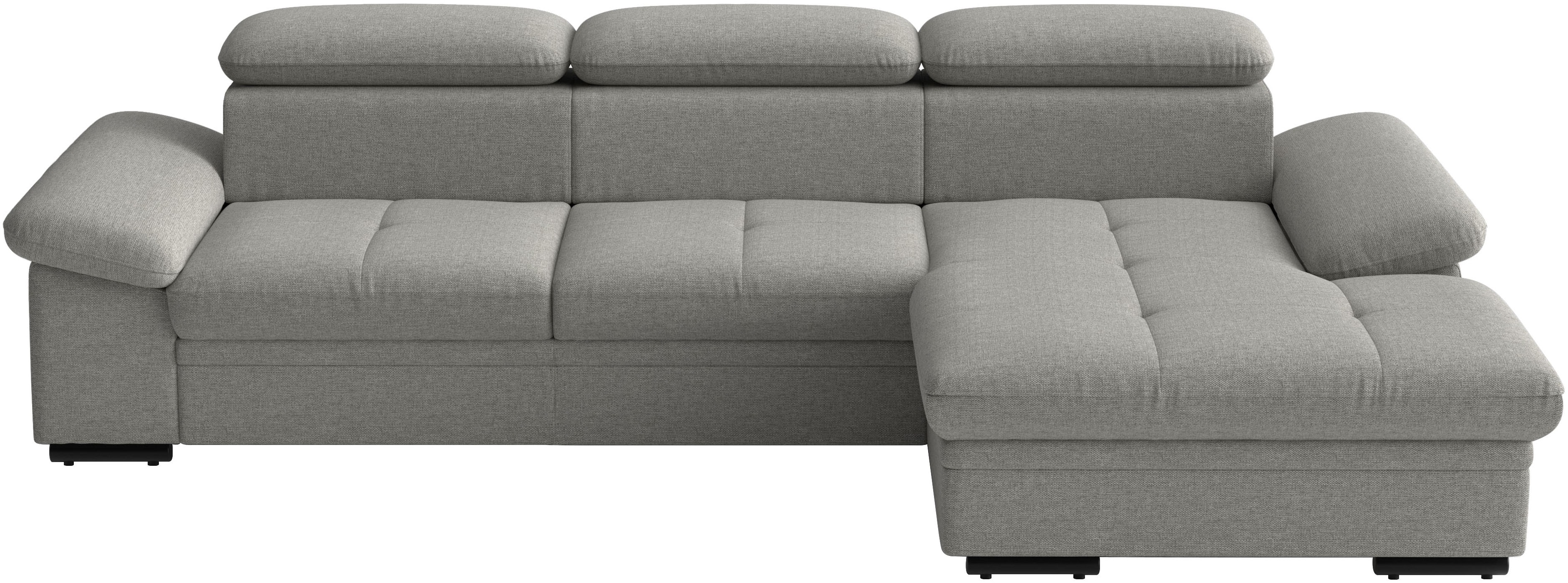 sit&more Ecksofa "Viola L-Form, B: 260 cm, Arm- & Kopfteilverstellung" optional Schlaffunktion,inkl Armteil- & Kopfteilverstellung