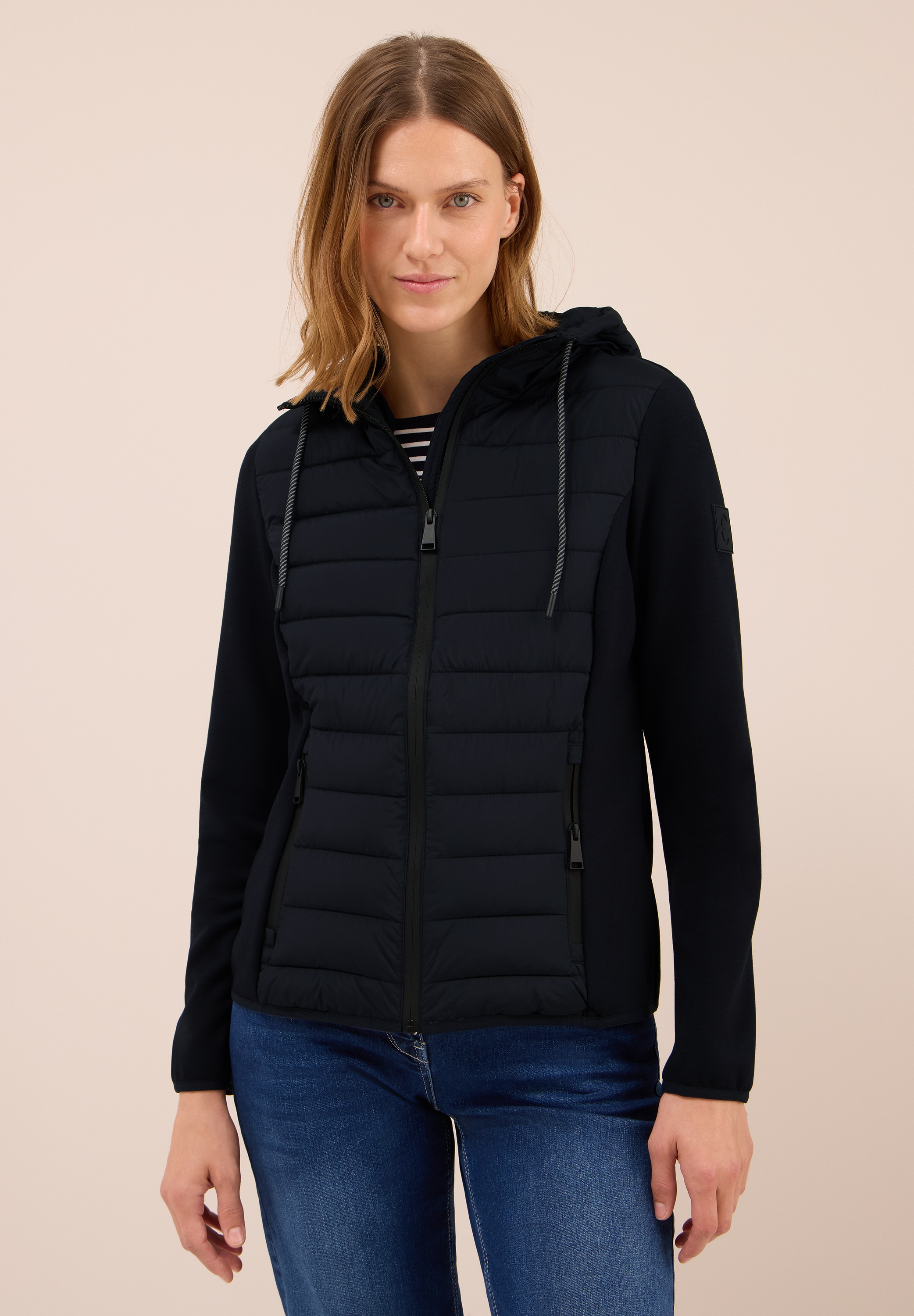 Cecil Steppjacke, mit Kapuze, aus softem Materialmix günstig online kaufen