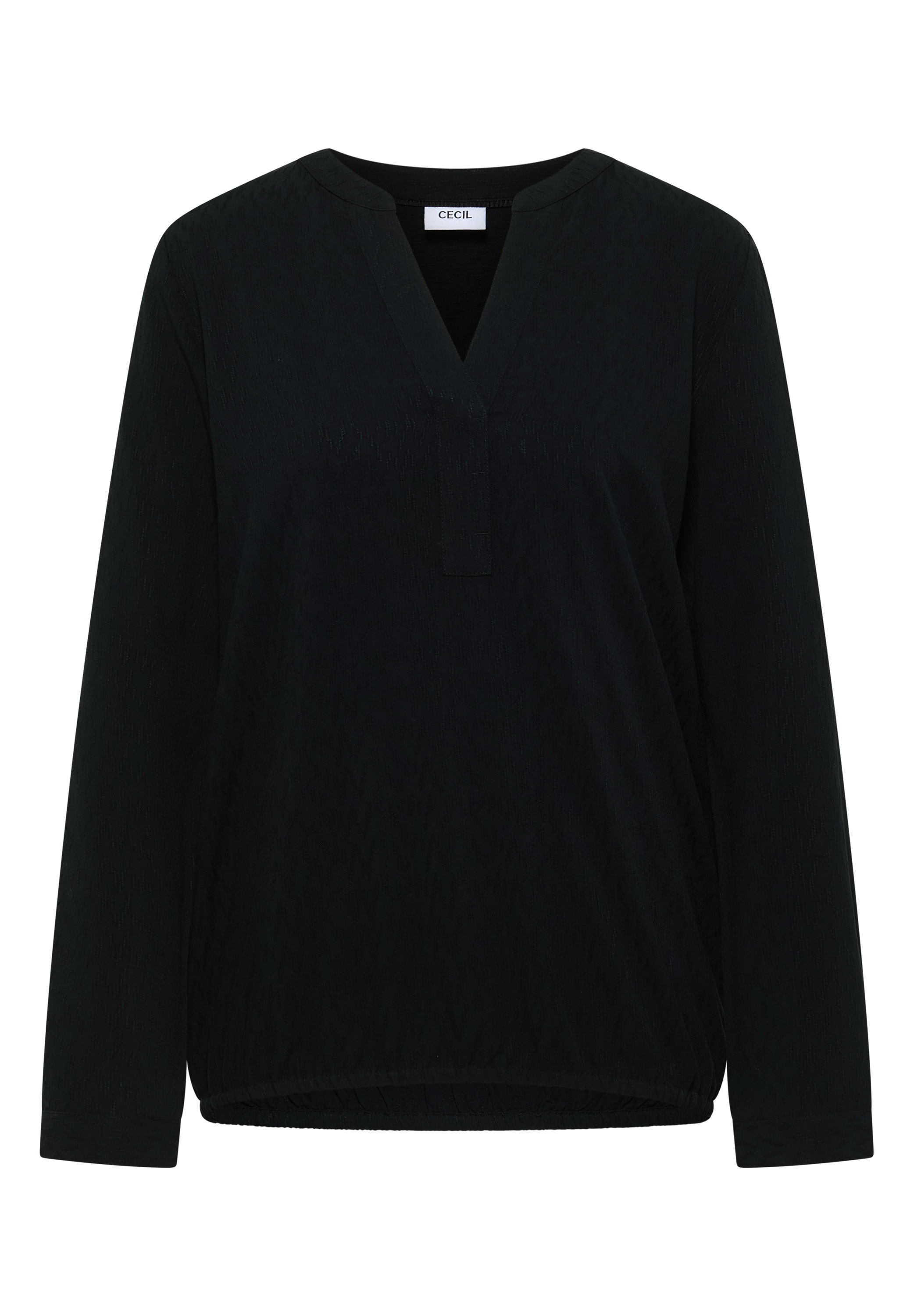 Cecil Langarmbluse mit Elastiksaum