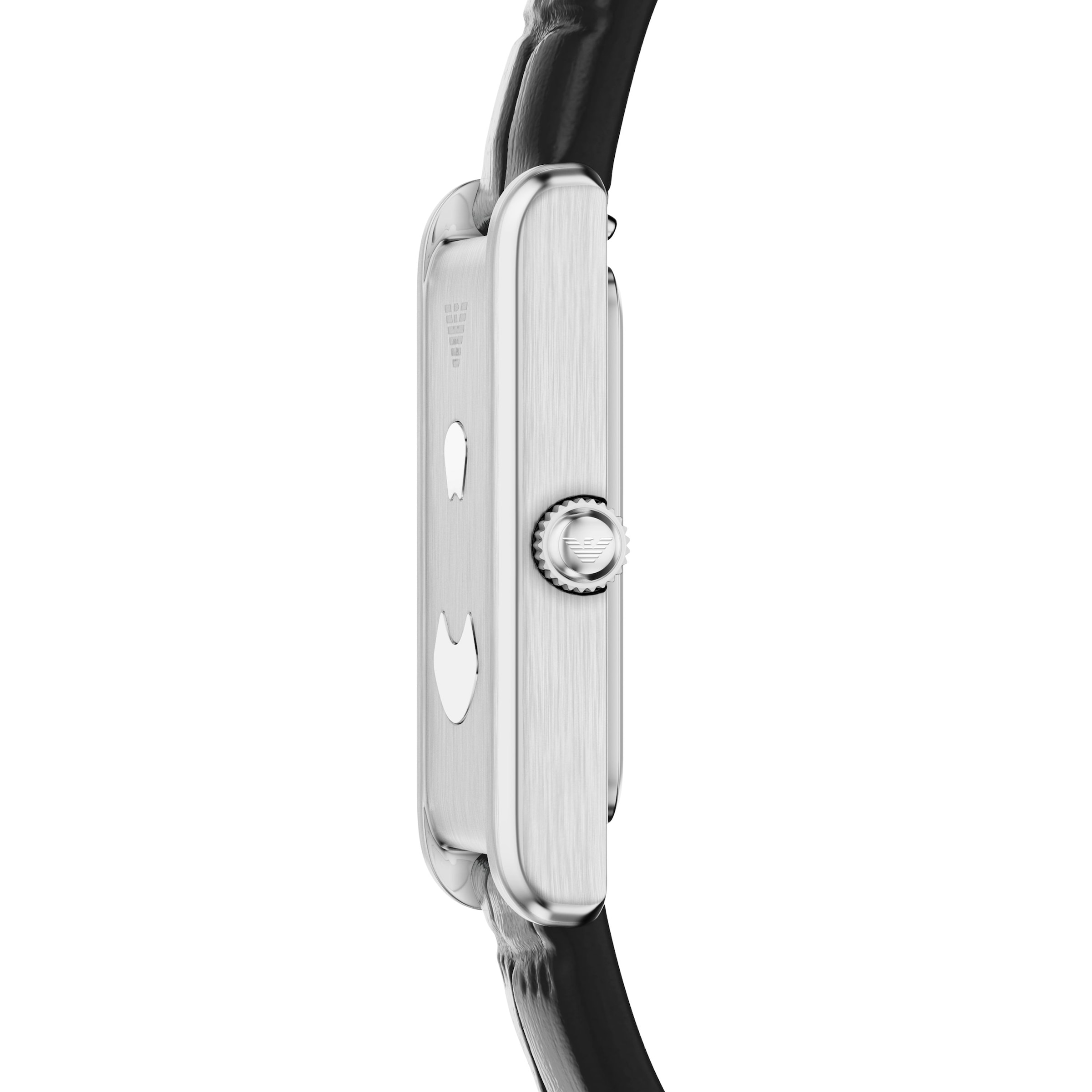 Emporio Armani Quarzuhr Armbanduhr, Lederarmband, analog