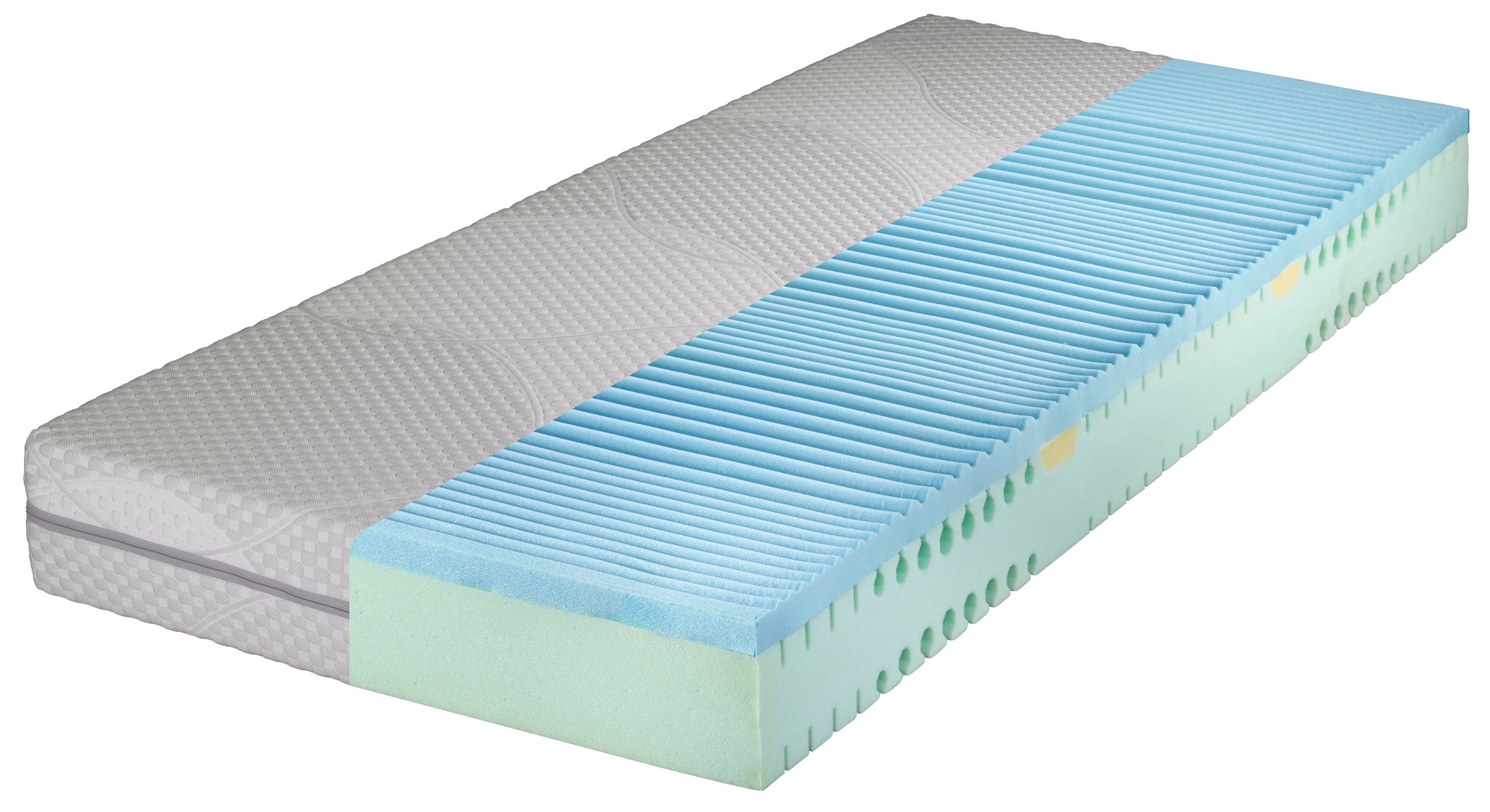 Hemafa 1100000002199 "Watergel 2100 KS" 21 cm hoch Raumgewicht: 40 kg/m³ 1 Stk. tlg. mit Wellenschnitt im Kern für ein besseres Liegegefühl