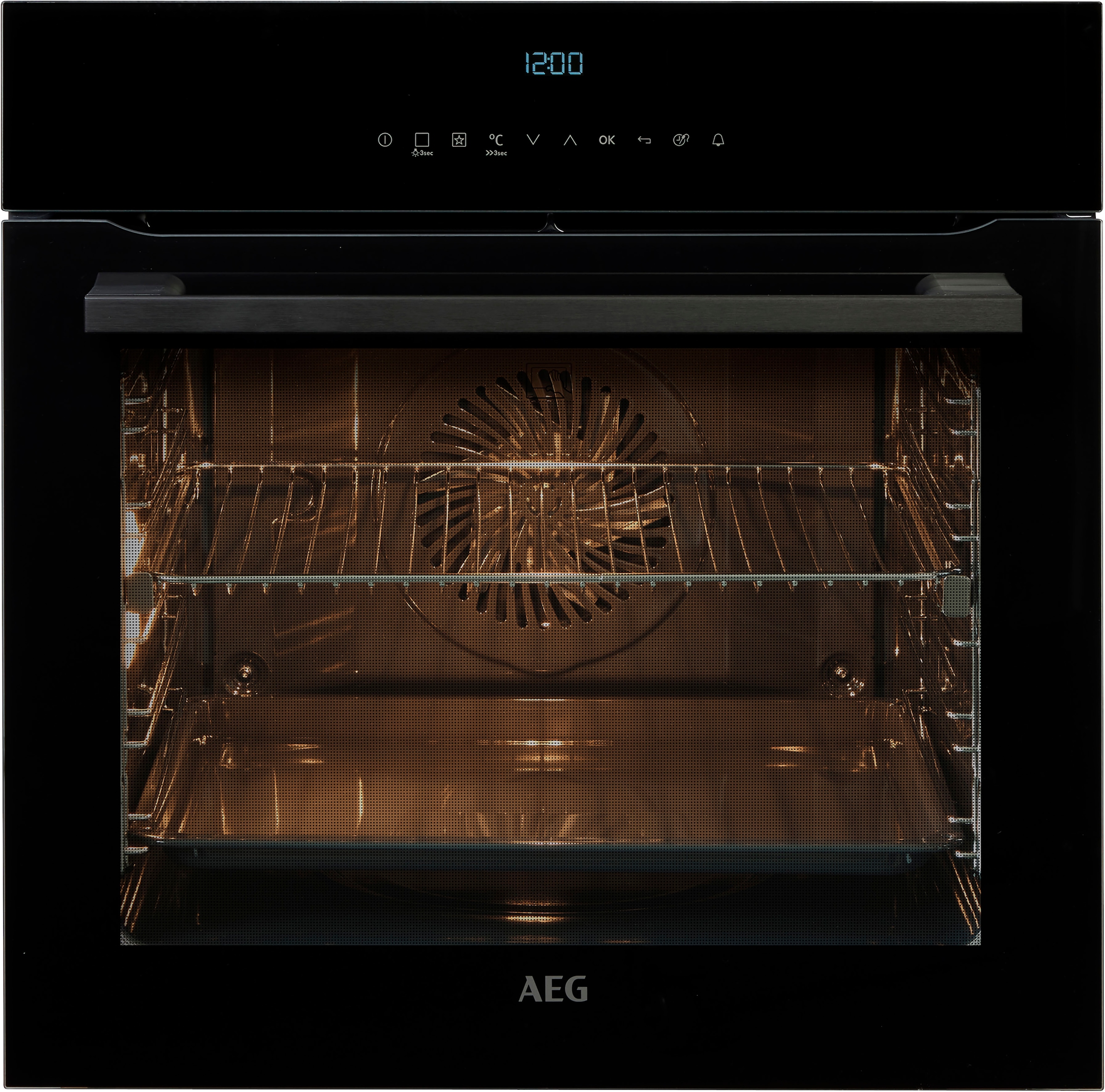 AEG Einbaubackofen 8000 »BPE742220B 944 187 753«, mit Vollauszug, Pyrolyse-Selbstreinigung