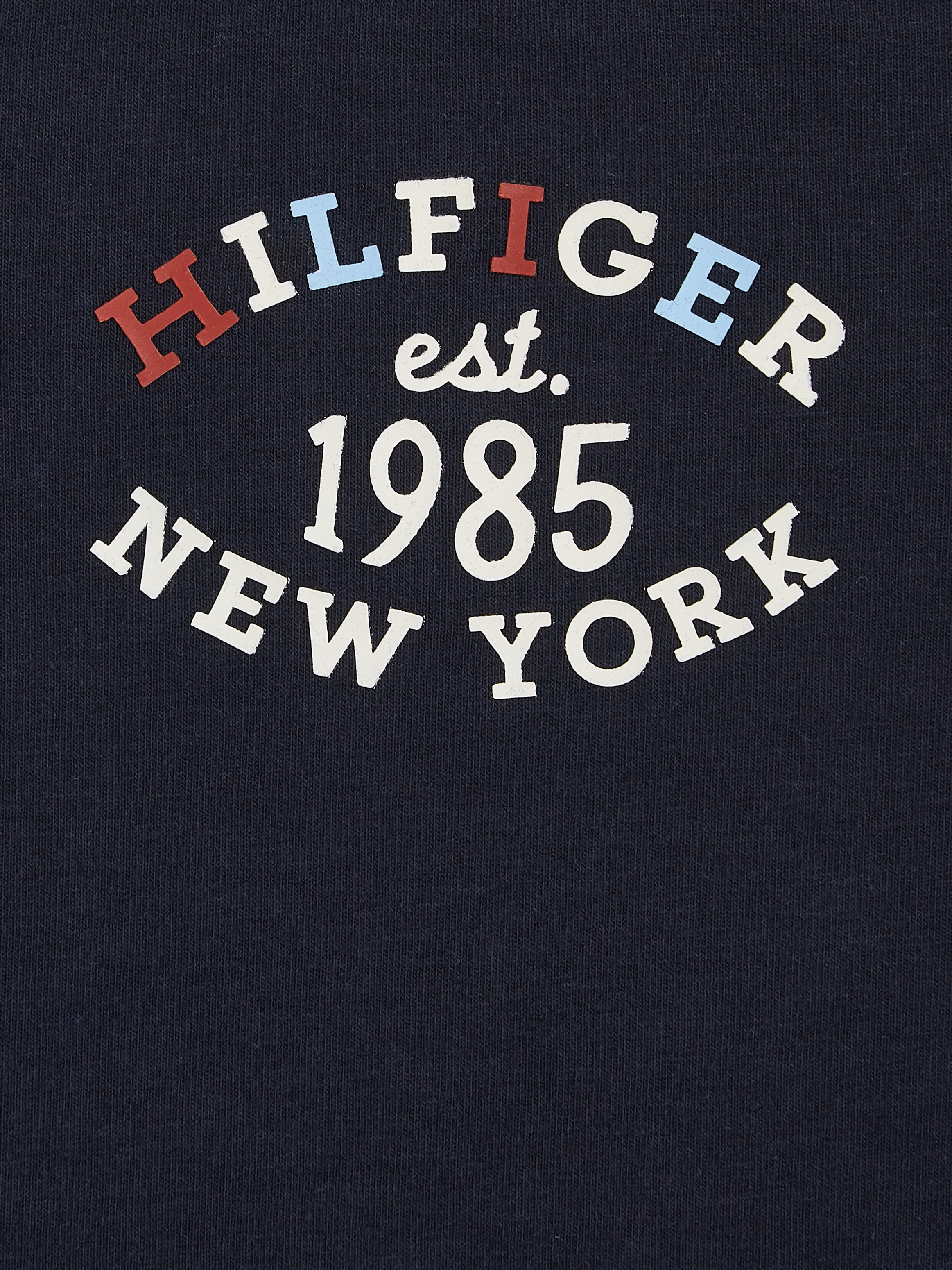 Tommy Hilfiger Langarmshirt »MONOTYPE OVAL REGULAR TEE LS«, Baby bis 2 Jahre mit Logoschriftzug