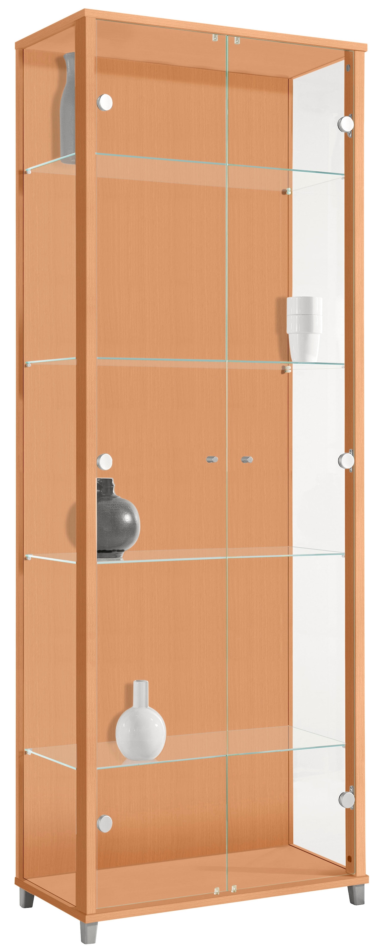 fif möbel Vitrine "OPTIMA", Standvitrine, Vitrinenschrank, Glasvitrine, Sam günstig online kaufen