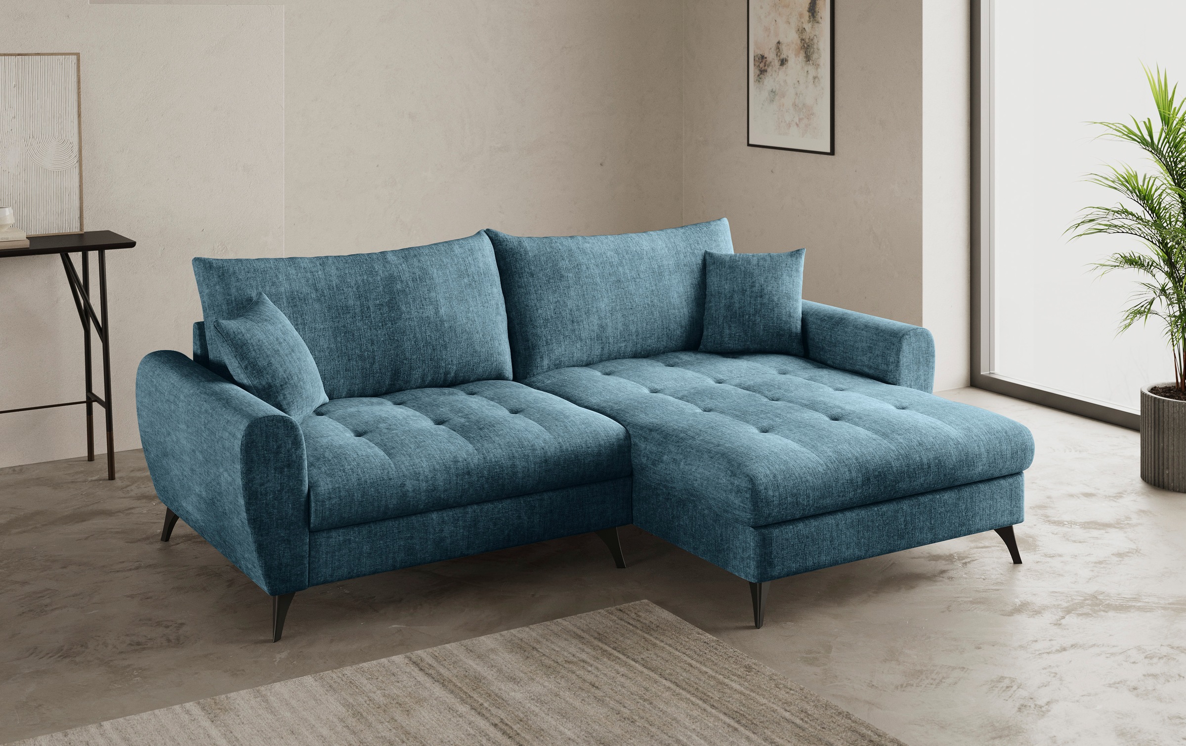 Mr. Couch Ecksofa »Blackburn II L-Form«, Wahlweise mit Kaltschaumpolsterung bis 140 kg belastbar