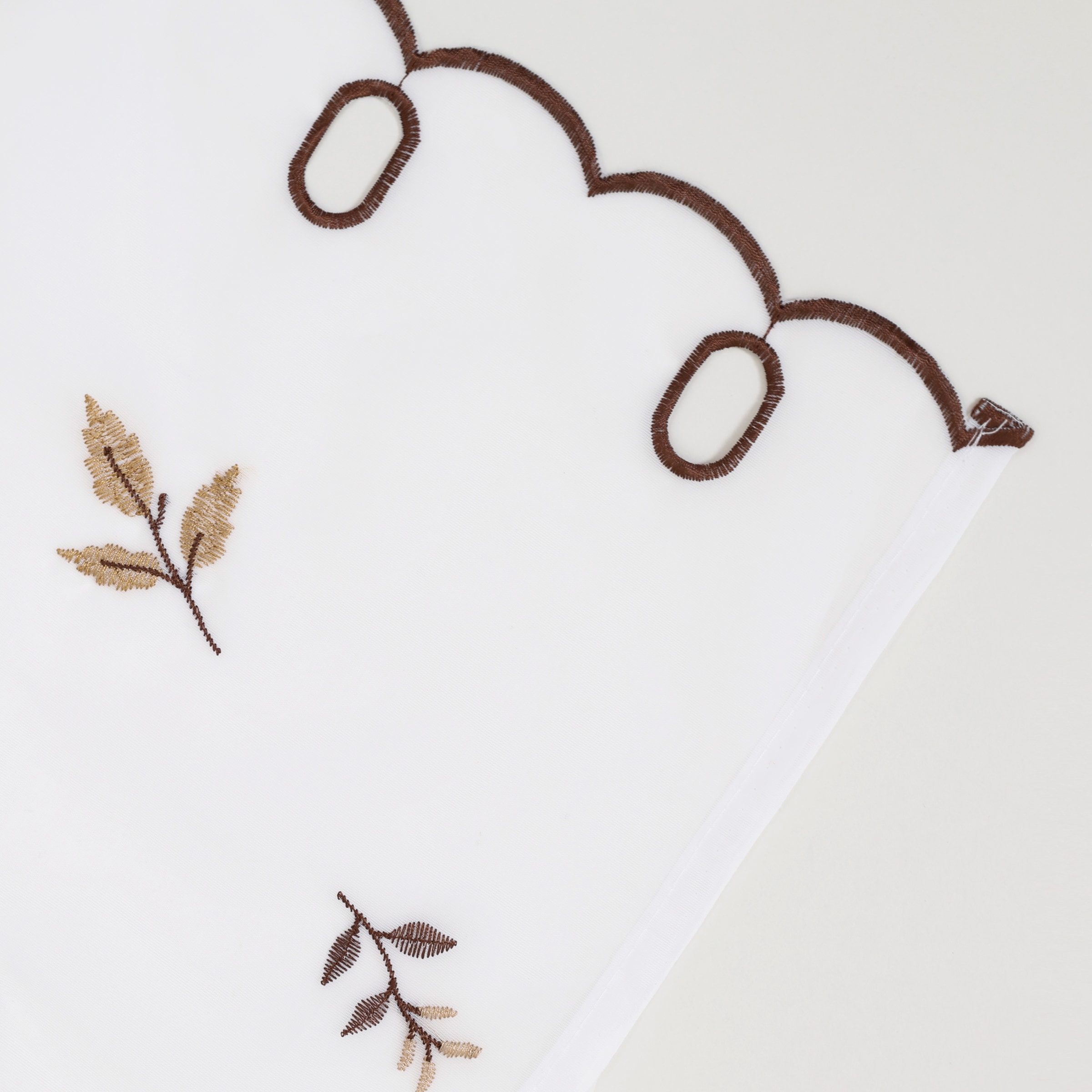 my home Scheibengardine »Alphonse« Durchzuglöcher 1 Stk. tlg. Bestickt, floral, gemustert, schöne Haptik