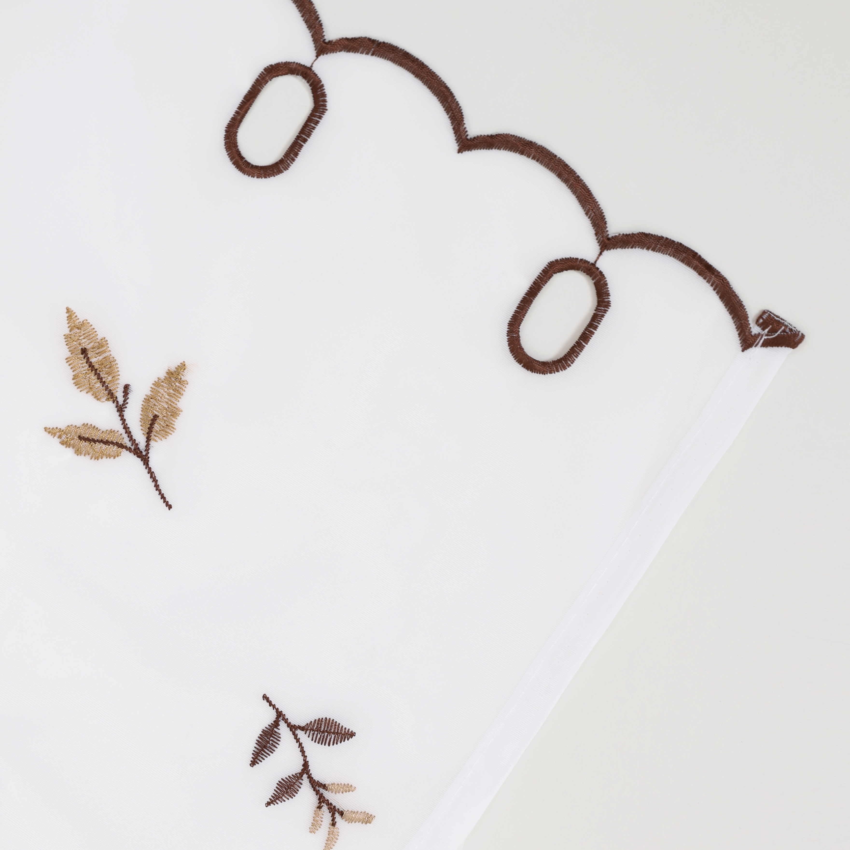 Thumbnail - OTTO home Scheibengardine "Alphonse" Durchzuglöcher 1 Stk. tlg. Bestickt, floral, gemustert, schöne Haptik