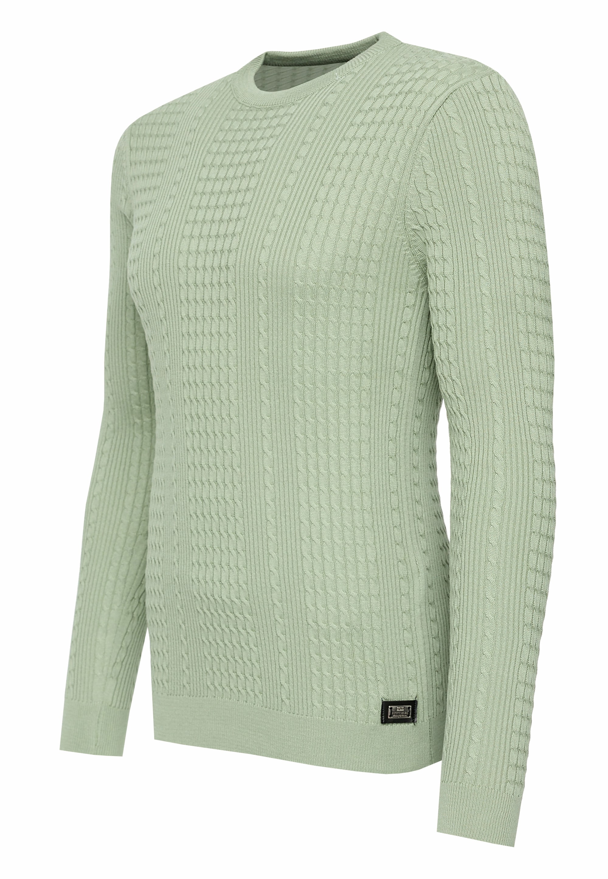 Rusty Neal Strickpullover, mit modernem Strickmuster