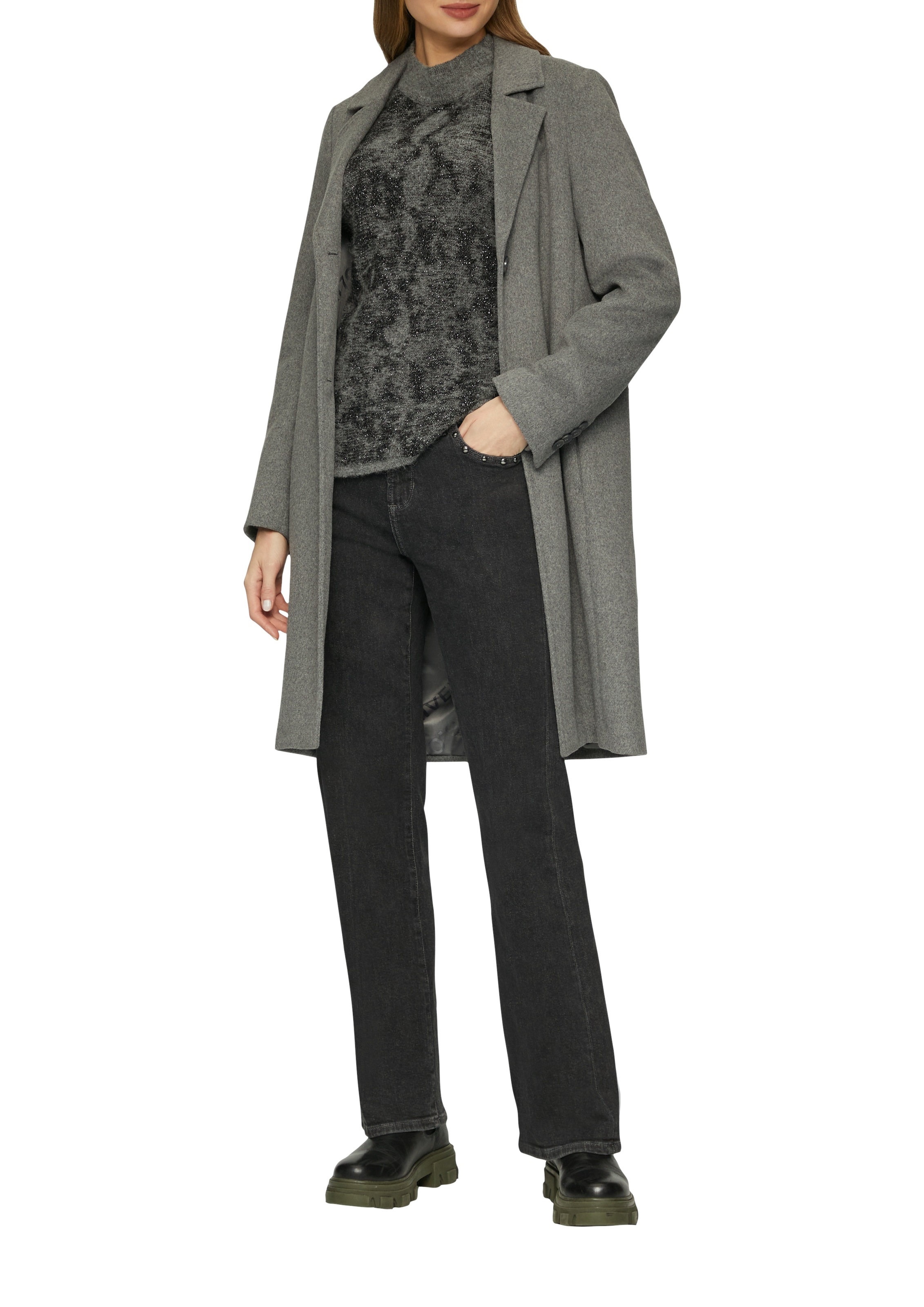 s.Oliver Stehkragenpullover, mit Muster