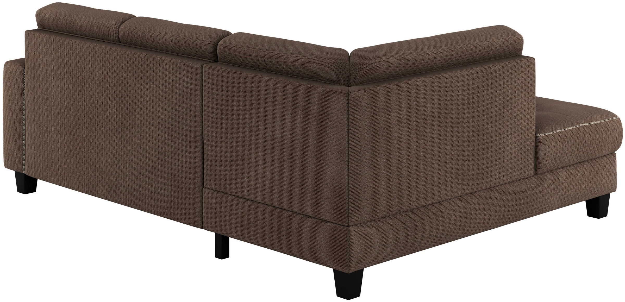 Places of Style Ecksofa »Varese«, Kreuznaht in beige