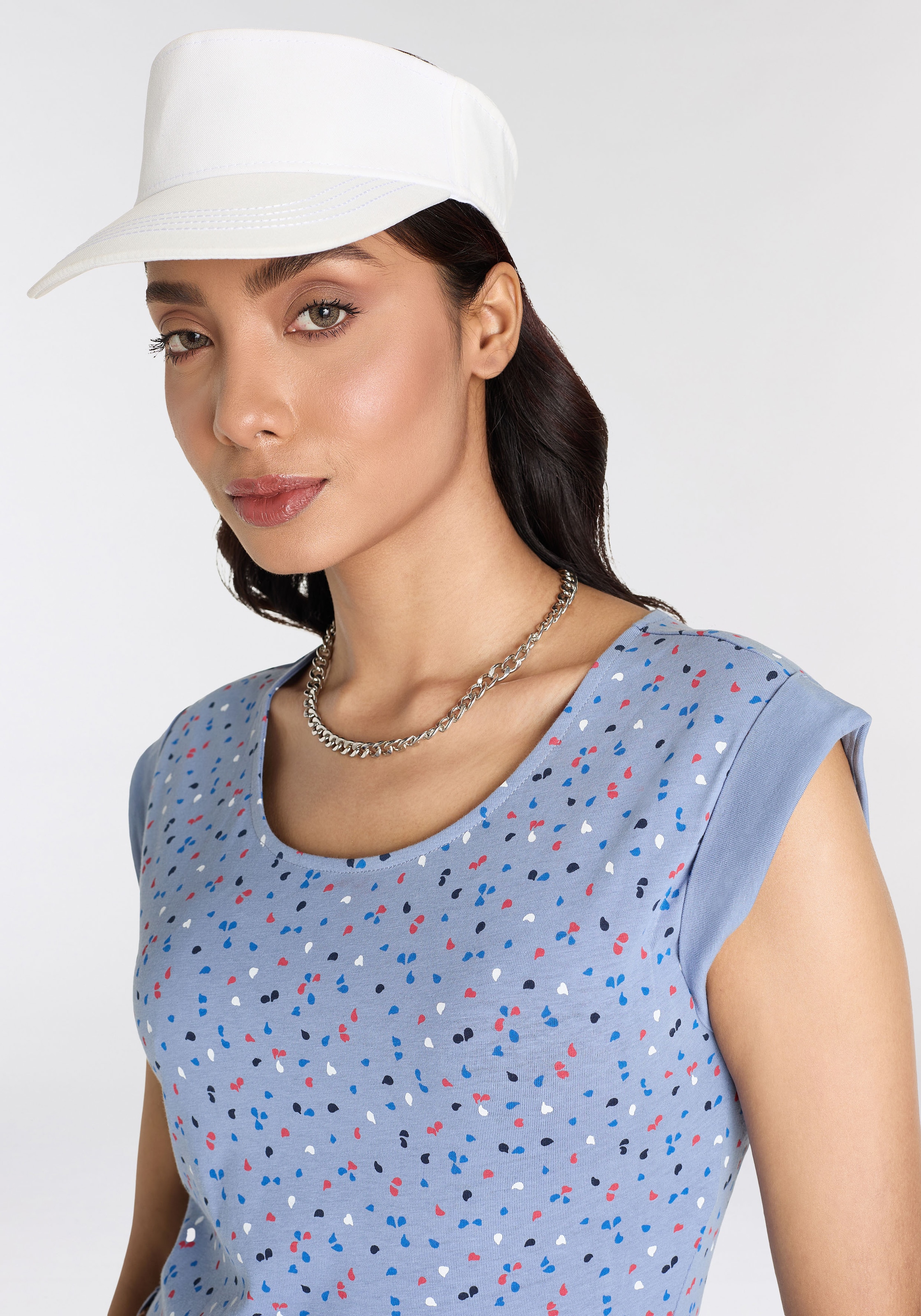 KangaROOS Jerseykleid, (Set, mit abnehmbarem Gürtel), mit Alloverprint