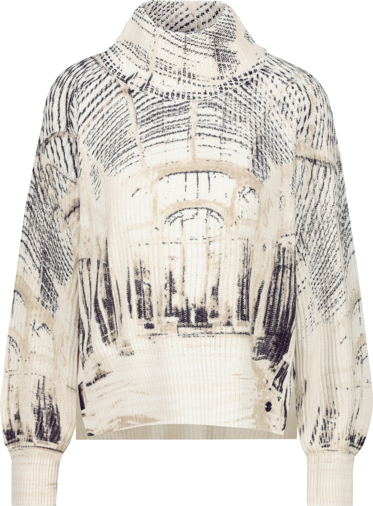 Monari Strickpullover »Pullover Gallery allover« Regular fit mit Stehkragen