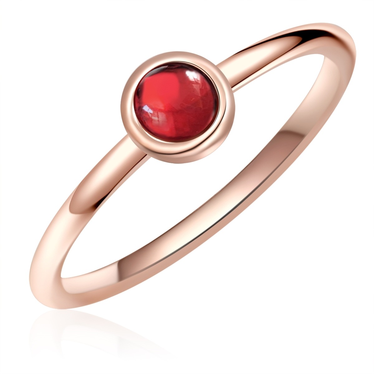 Glanzstücke München G840 Solitaire Ring Rose Gold Size 52 2
