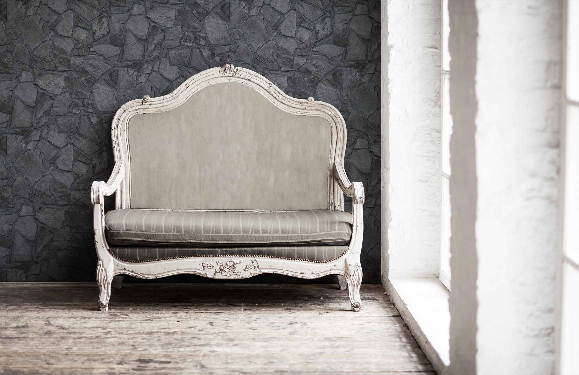 A.S. Création Vliestapete »Terra Tapete Steinoptik« gemustert | matt | neutral leicht strukturiert Stein-Tapete Steinwand Naturstein 3d-Optik Tapeten Wohnzimmer modern