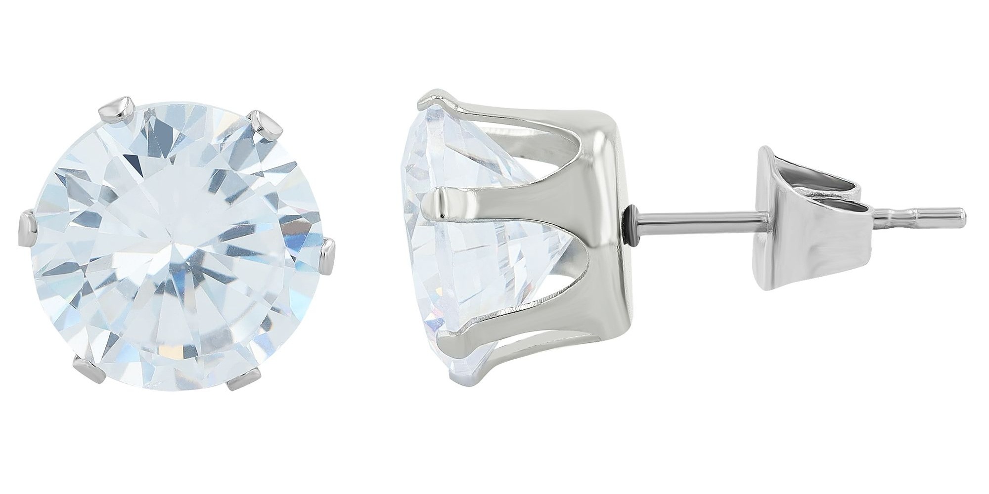 Adelia´s Paar Ohrhänger »Damen Ohrringe – Ohrstecker aus Edelstahl mit Zirkonia« Perfekt als Geschenk zum Muttertag