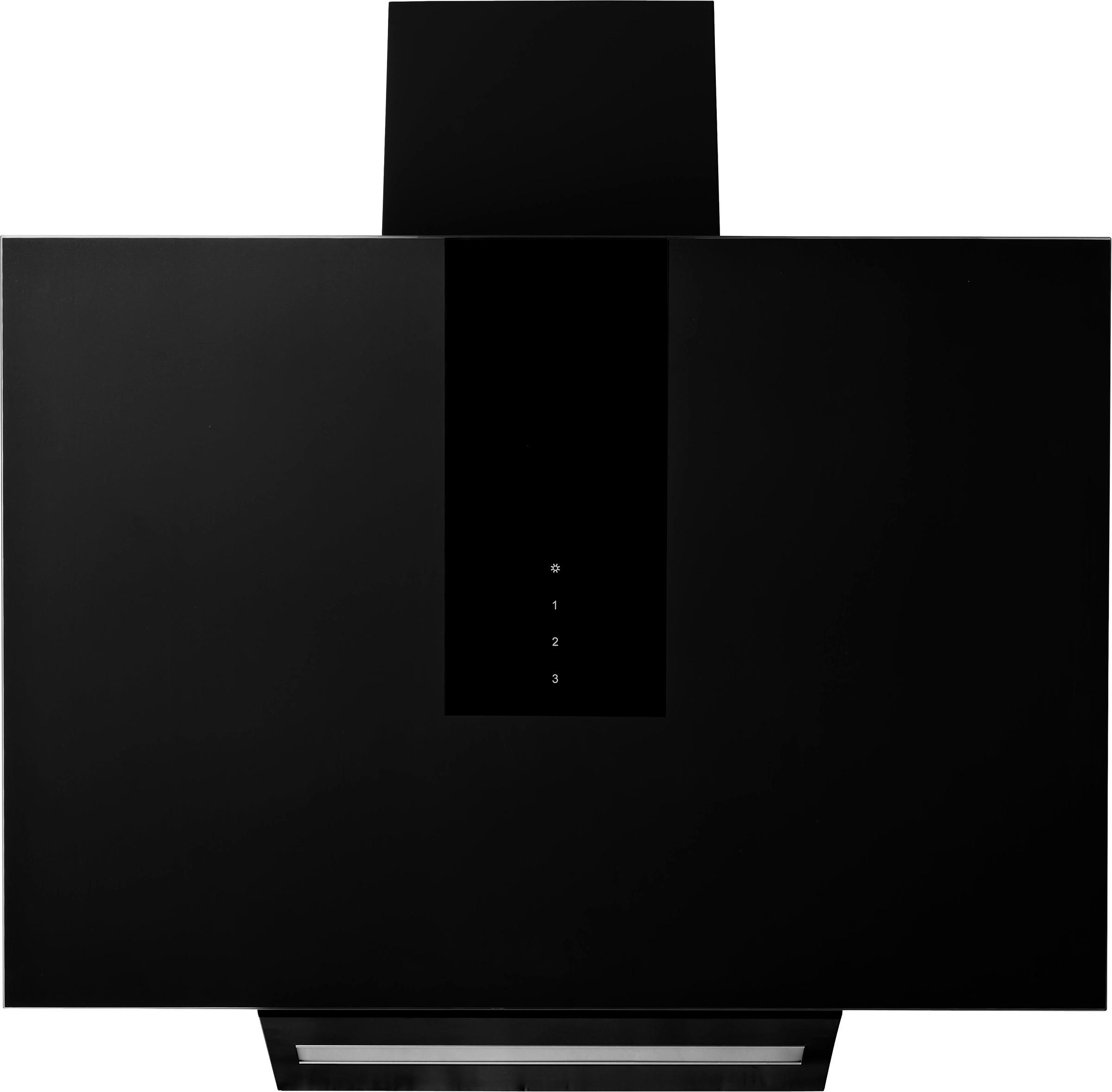 AMICA Kaminhaube "KHF 666 600 S", B:60cm H:77,5cm T:35cm, schwarz, Dunstabzugshauben, Kompaktes Haubendesign mit moderner Ausstrahlung