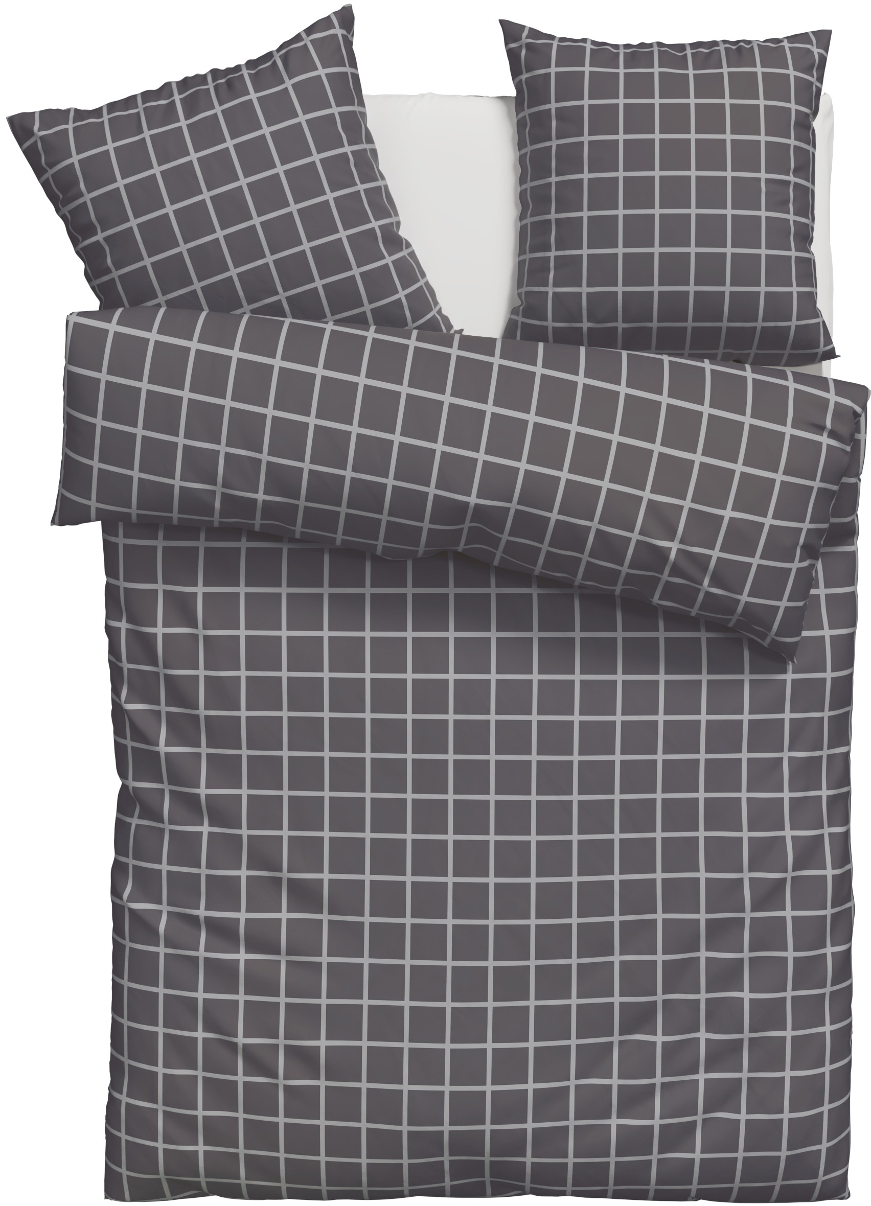 OTTO home "Eemil" 2 Stk. karierte Bettwäsche, 100% Baumwolle, ab Gr. 135x20 günstig online kaufen