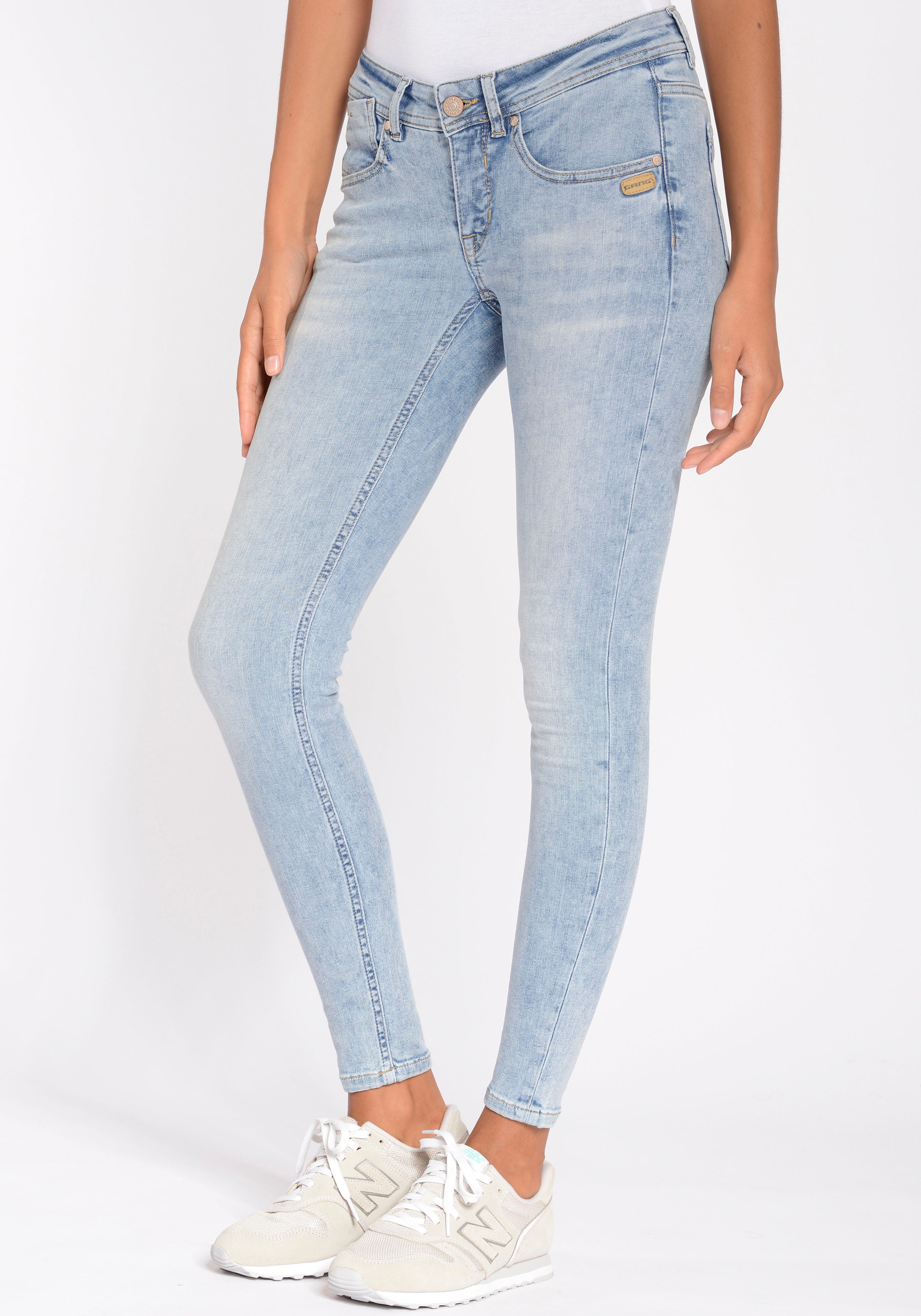 GANG Skinny-fit-Jeans "94FAYE CROPPED", mit hoher Elastizität und ultimativ günstig online kaufen