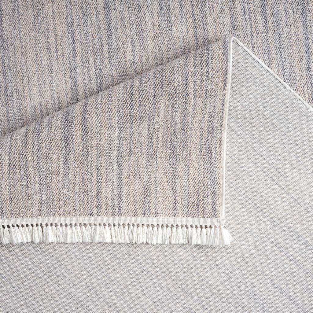 Carpet City Teppich »CLASICO 0052«, rechteckig, 11 mm Höhe, Läufer, Kurzflor, Hochtief-Muster, Boho, Fransen, Wohnzimmer