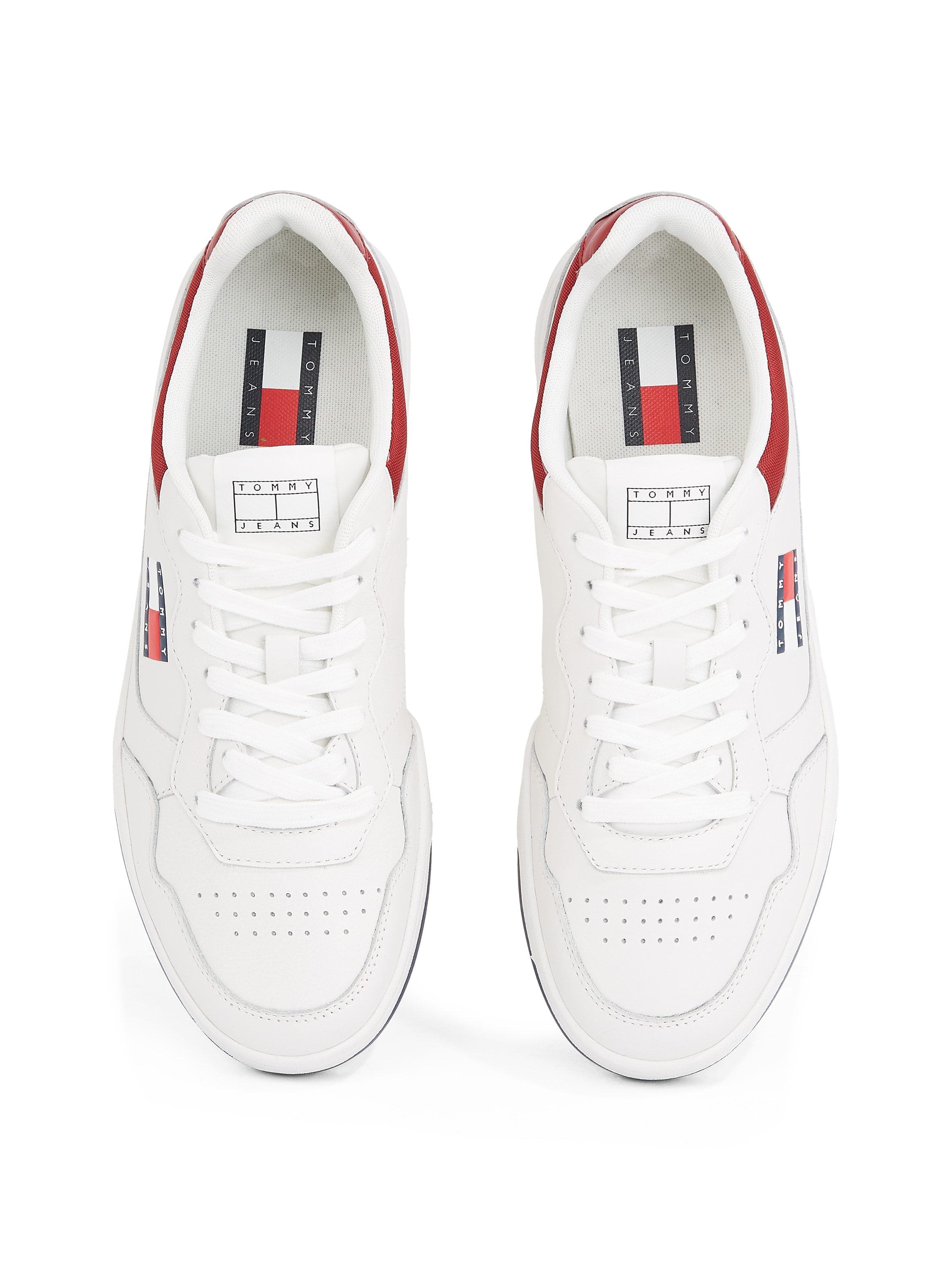 Tommy Jeans Sneaker »(NEW) TJM CUPSOLE LEATHER ESS«, Freizeitschuh, Halbschuh, Schnürschuh im Basket-Look