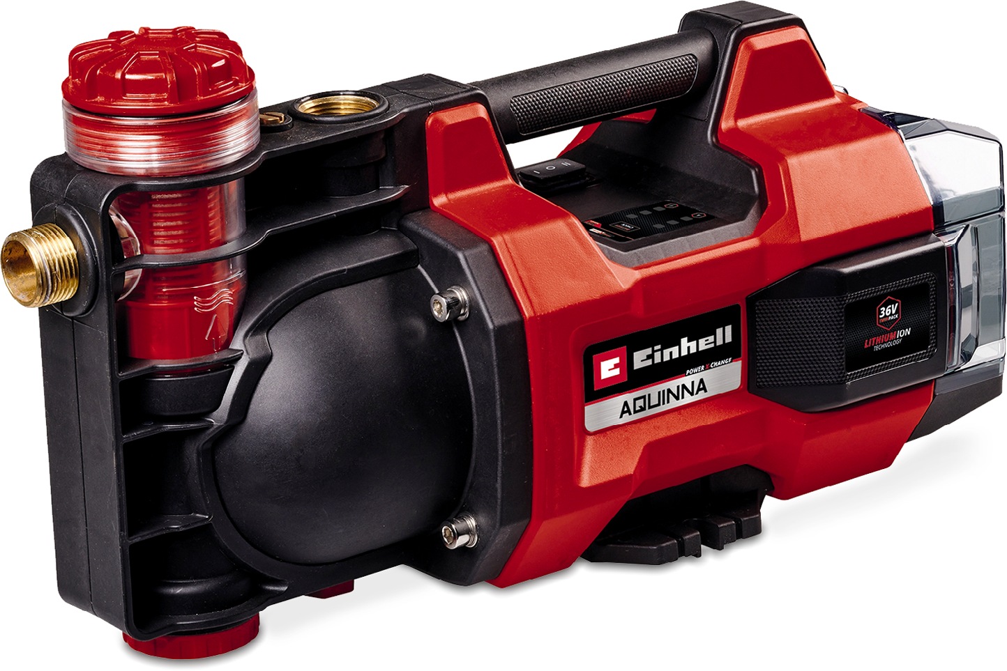 Einhell Akku-Gartenpumpe "AQUINNA 36/38 F LED" 3.800 l/h, Power X-Change, ohne Akku und Ladegerät