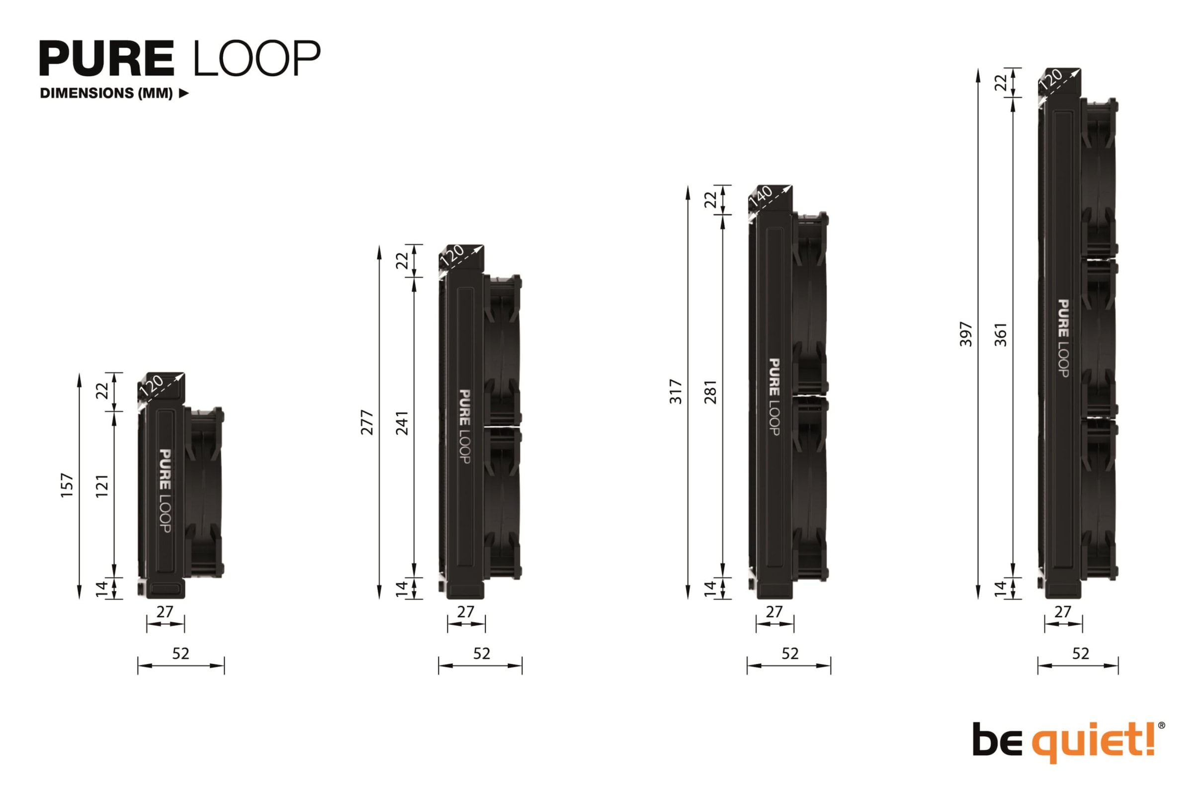 be quiet! Gehäuselüfter »PURE LOOP 120mm«