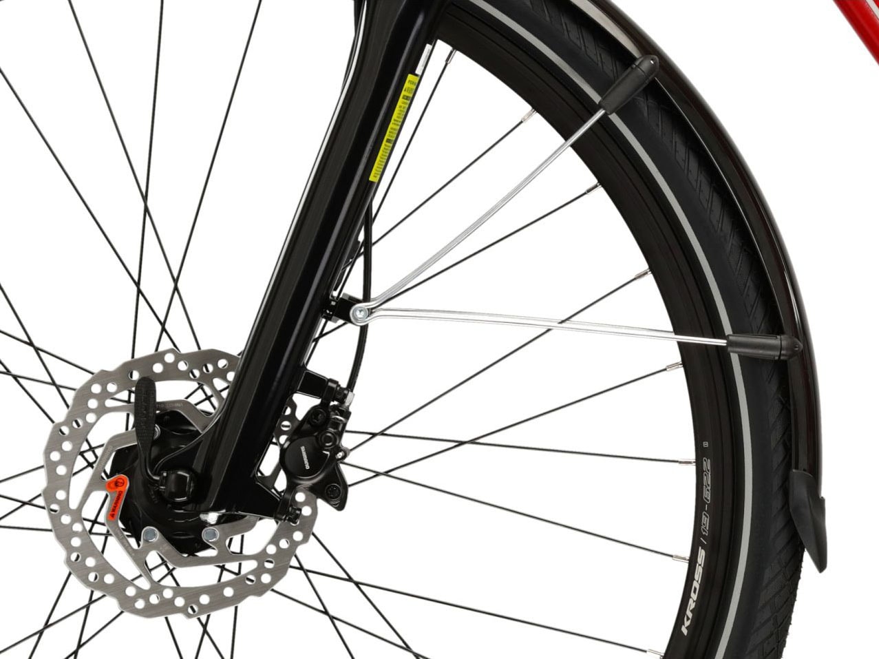 Kross Trekkingrad »Damen-Trekkingrad 28" Trans 5.0 Rot 18 Gänge« 18 Gang Shimano CUES U3020 Schaltwerk Kettenschaltung