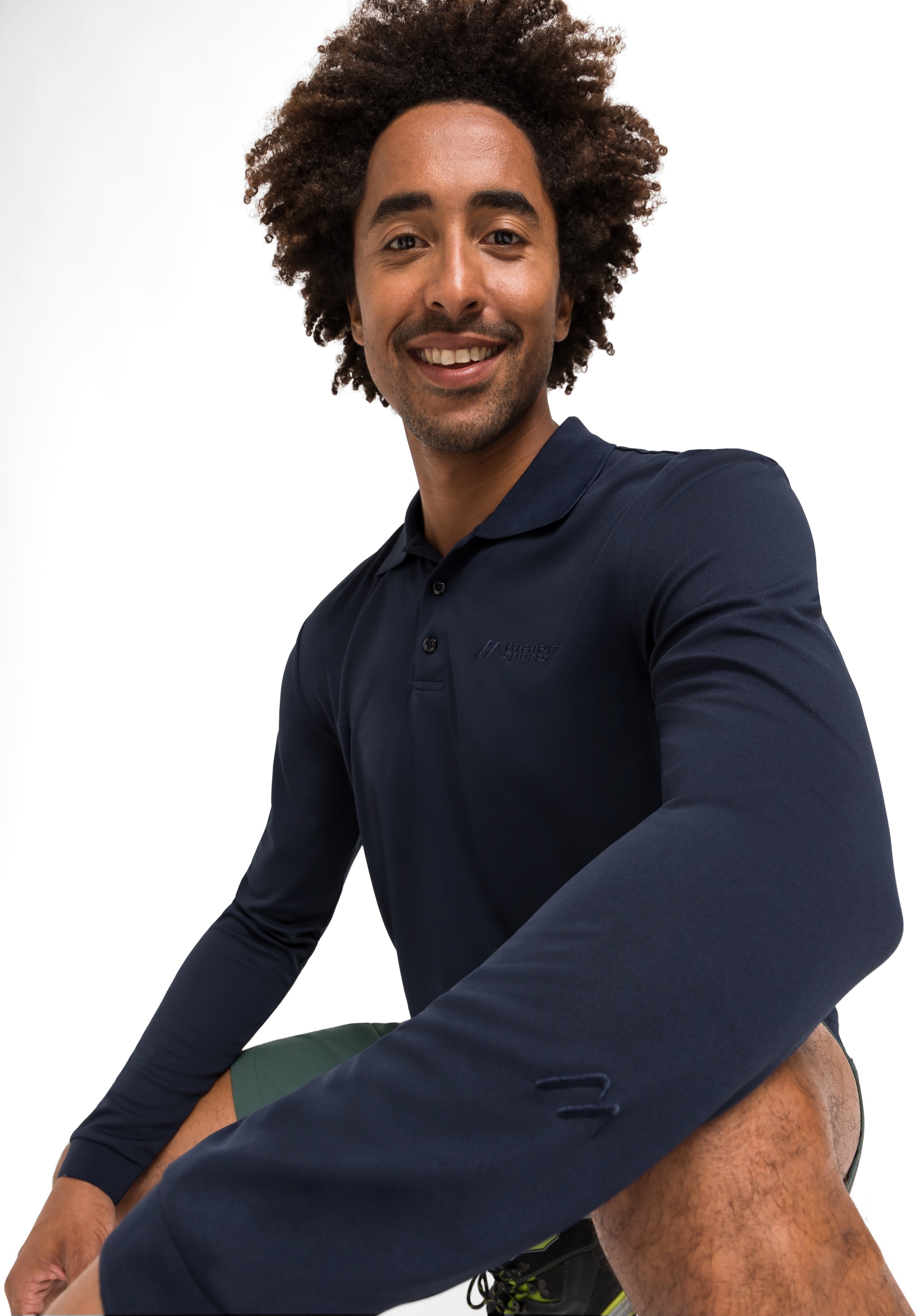Maier Sports Poloshirt "Ulrich L/S", Herren Funktionsshirt, langarm Freizei günstig online kaufen