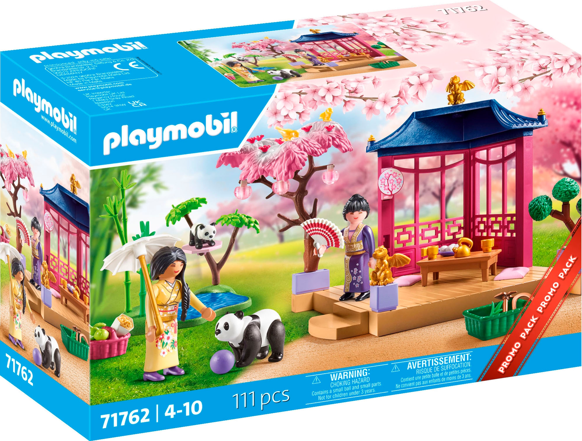 Konstruktions-Spielset »Asiatischer Garten mit Pandafütterung (71762), Playmobil My...