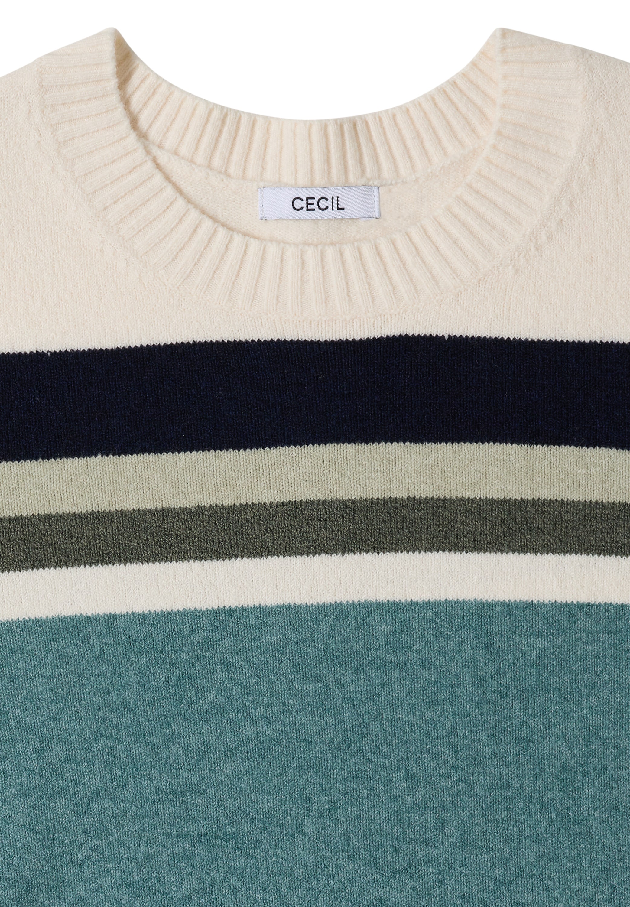 Cecil Streifenpullover aus Feinstrick