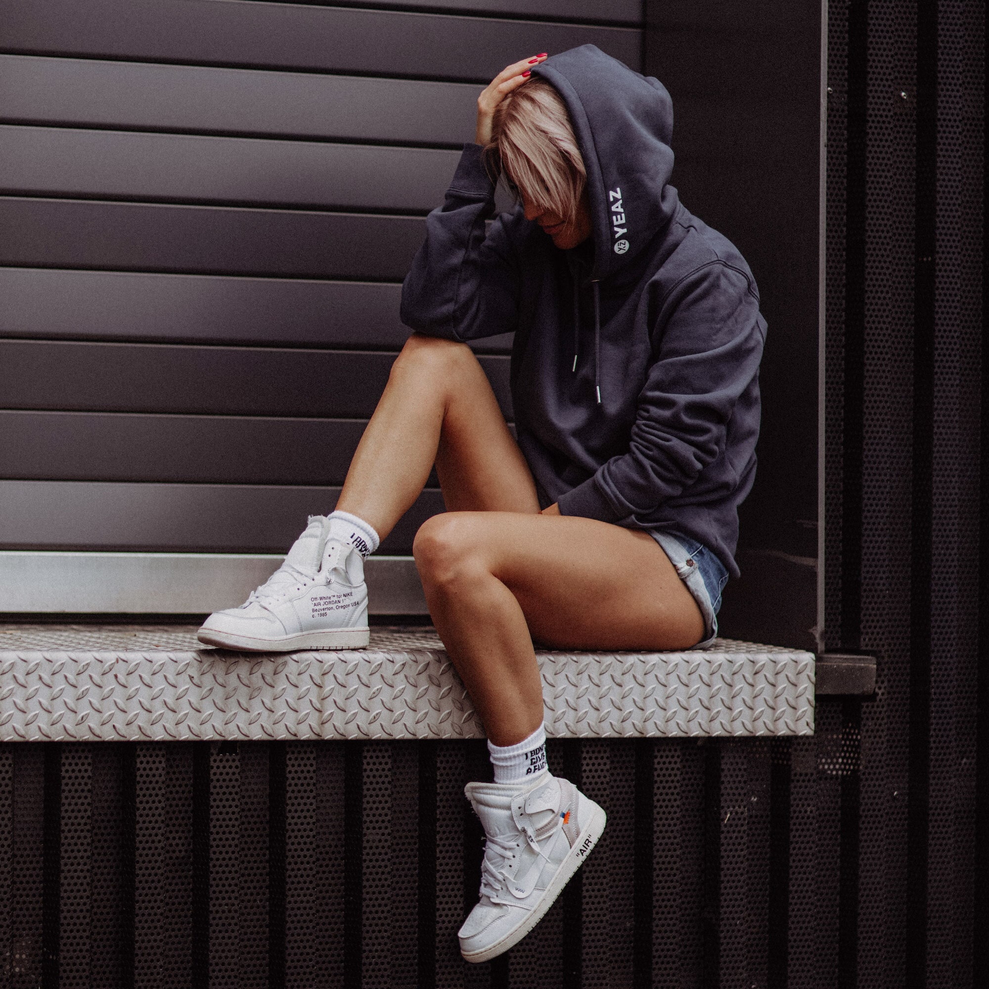 YEAZ Kapuzenpullover »Hoodie Shadow Grey (unisex) CUSHY«