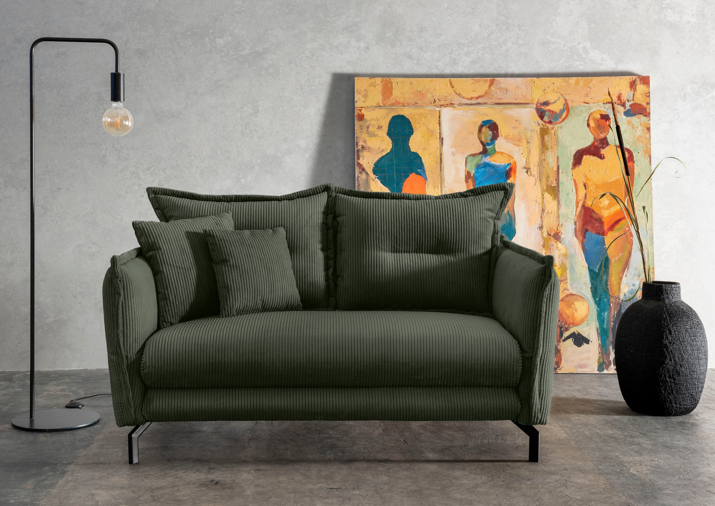 Home affaire 2-Sitzer "LAVA Breite 168 cm, modern & elegant, aktuelle Kisse günstig online kaufen