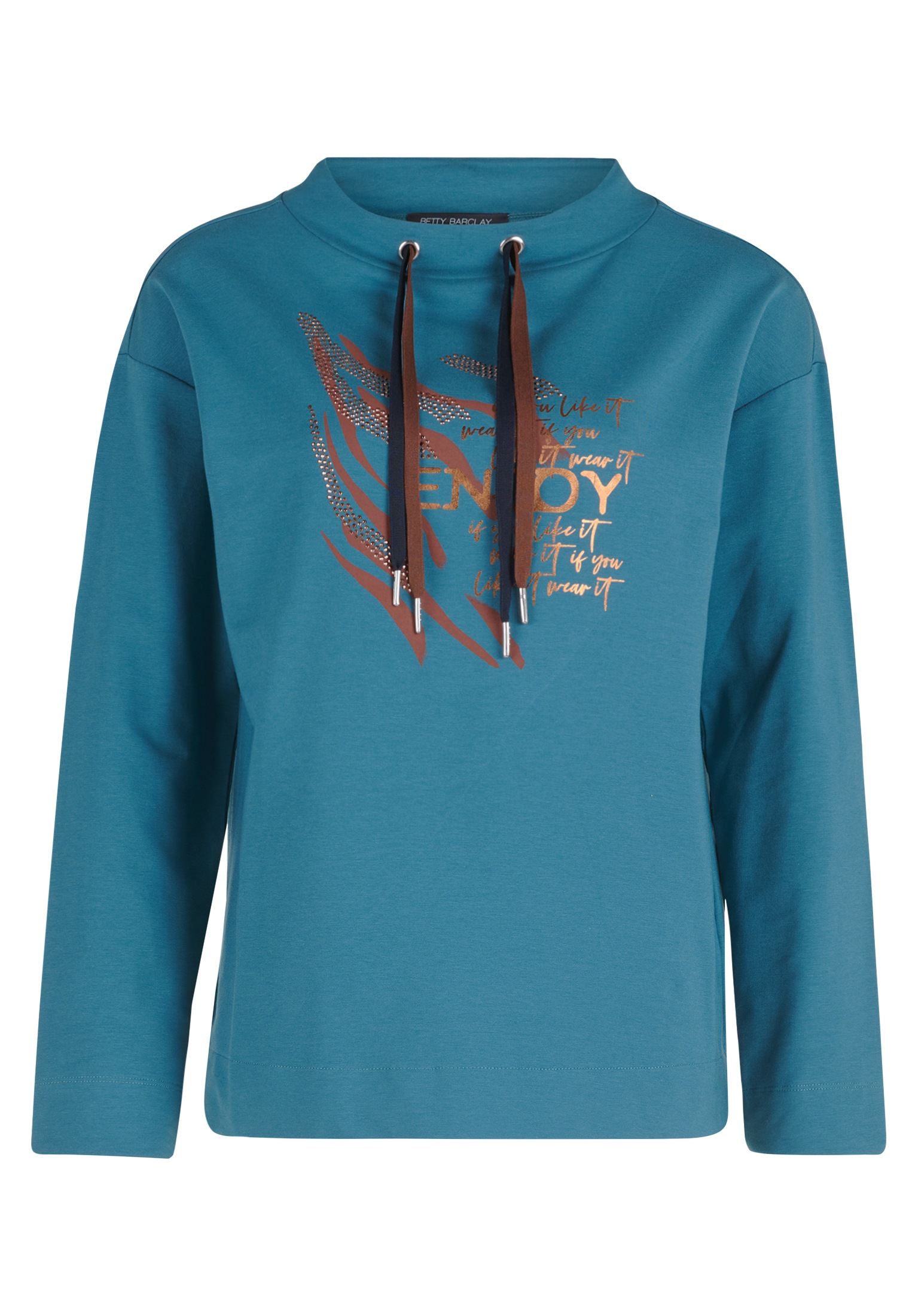 Betty Barclay Sweatshirt »Betty Barclay Damen Sweatshirt mit Kragen«, Glitzersteine