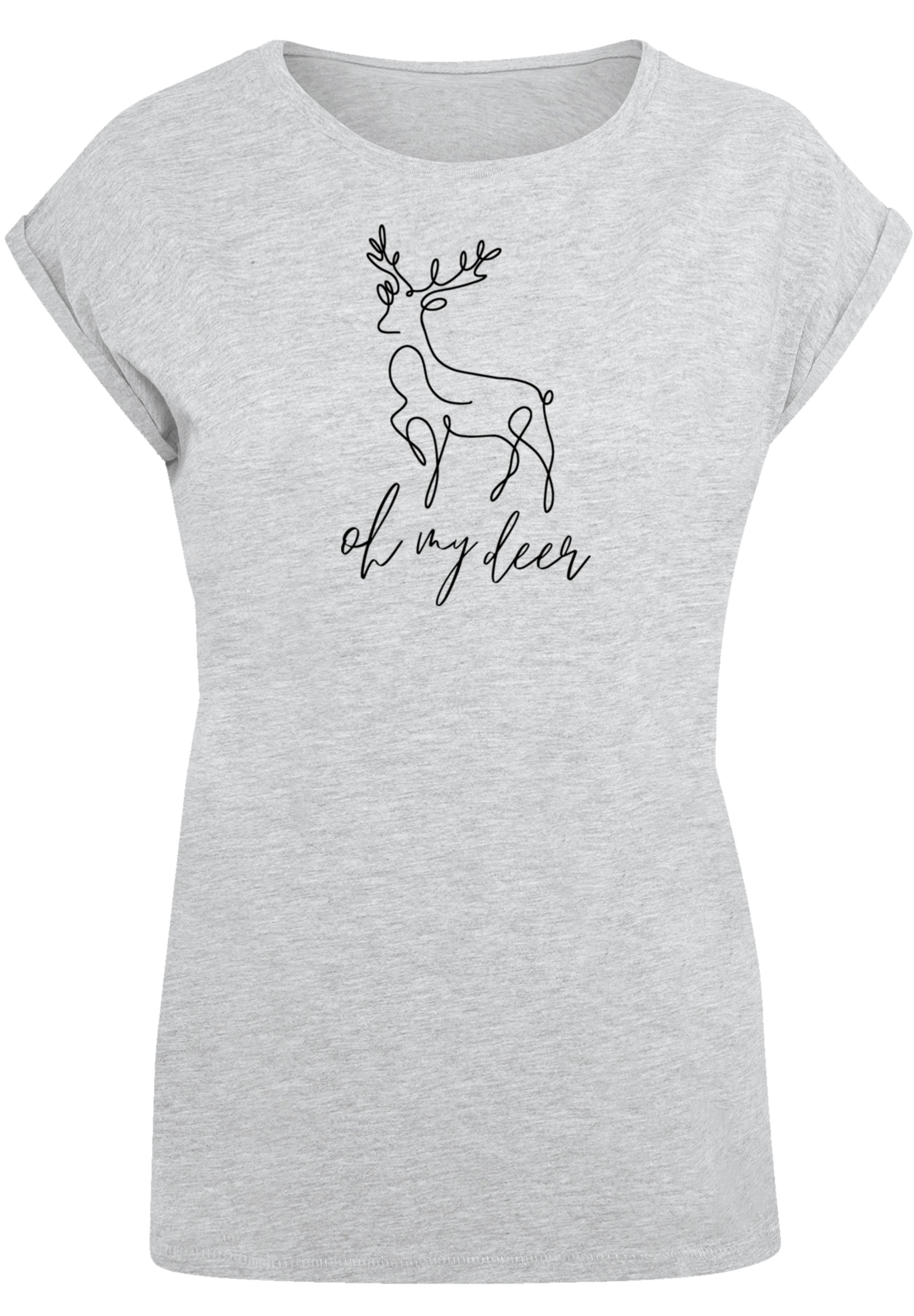 F4NT4STIC T-Shirt »Winter Christmas Deer«, Premium Qualität, Rock-Musik, Band