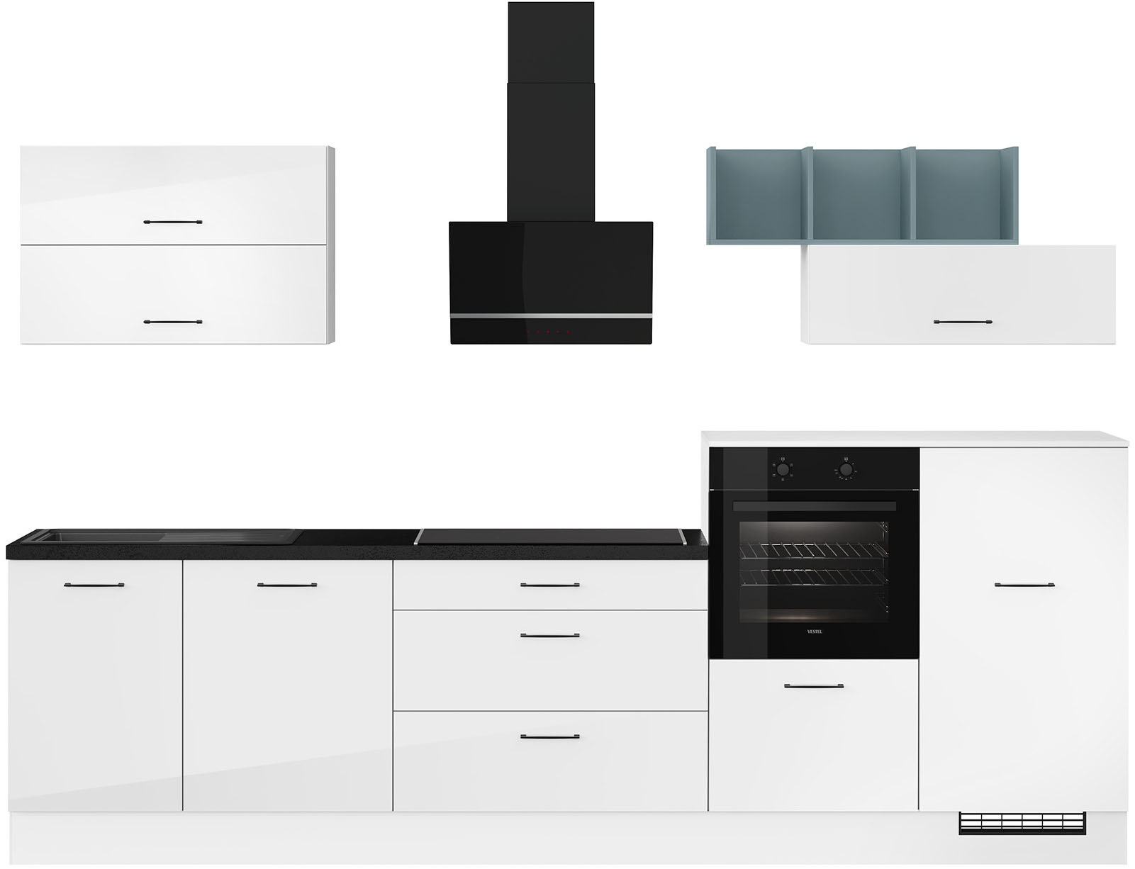 IMPULS KÜCHEN Küchenzeile ""New York", Schubkästen mit Soft-Close," wählbar günstig online kaufen