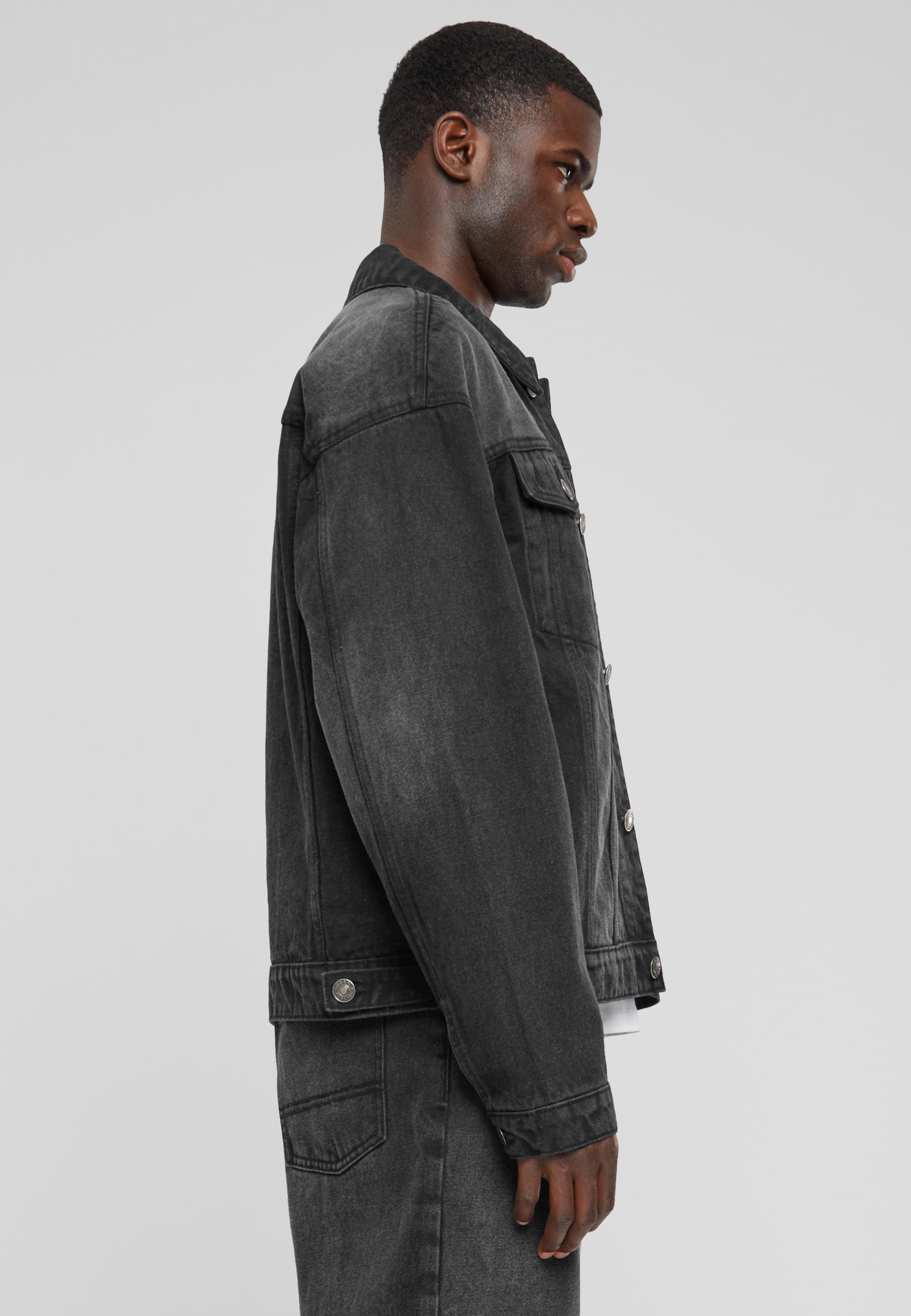 URBAN CLASSICS Jeansjacke »Urban Classics Herren Heavy Ounce Boxy Denim Jacket«, (1 St.), ohne Kapuze
