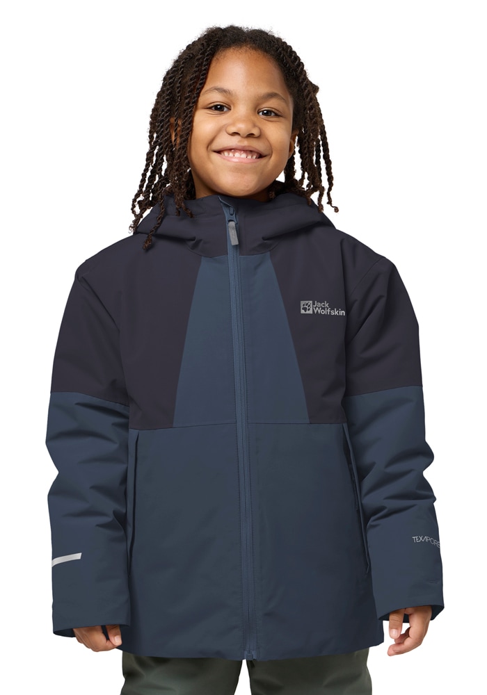 Jack Wolfskin Funktionsjacke "TERRAVIEW 2L JKT M" fest verbundene Kapuze, 2 Eingrifftaschen, 1 Innentasche