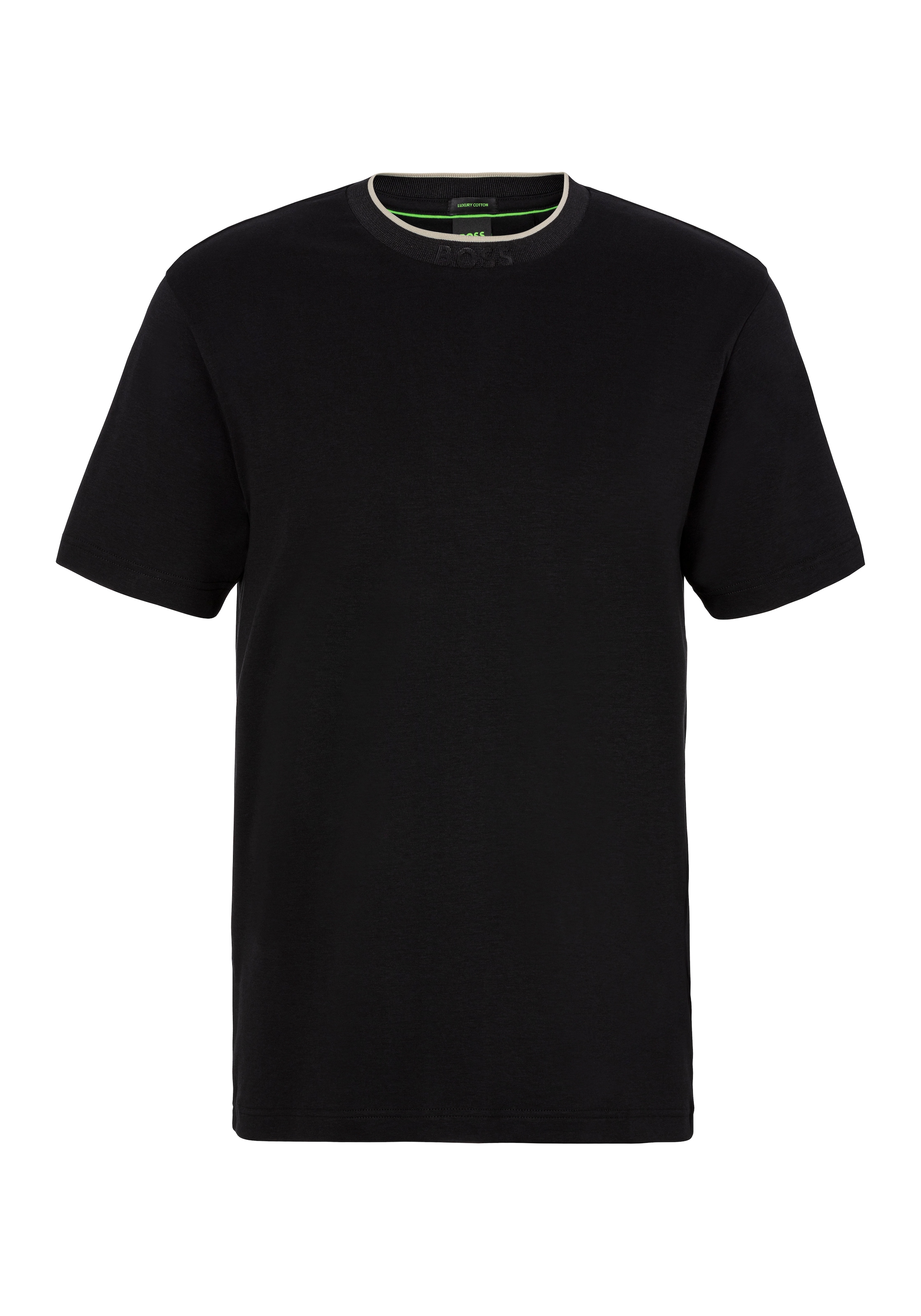 BOSS GREEN T-Shirt "Tee 7", mit BOSS Schriftzug auf dem Halsausschnitt günstig online kaufen